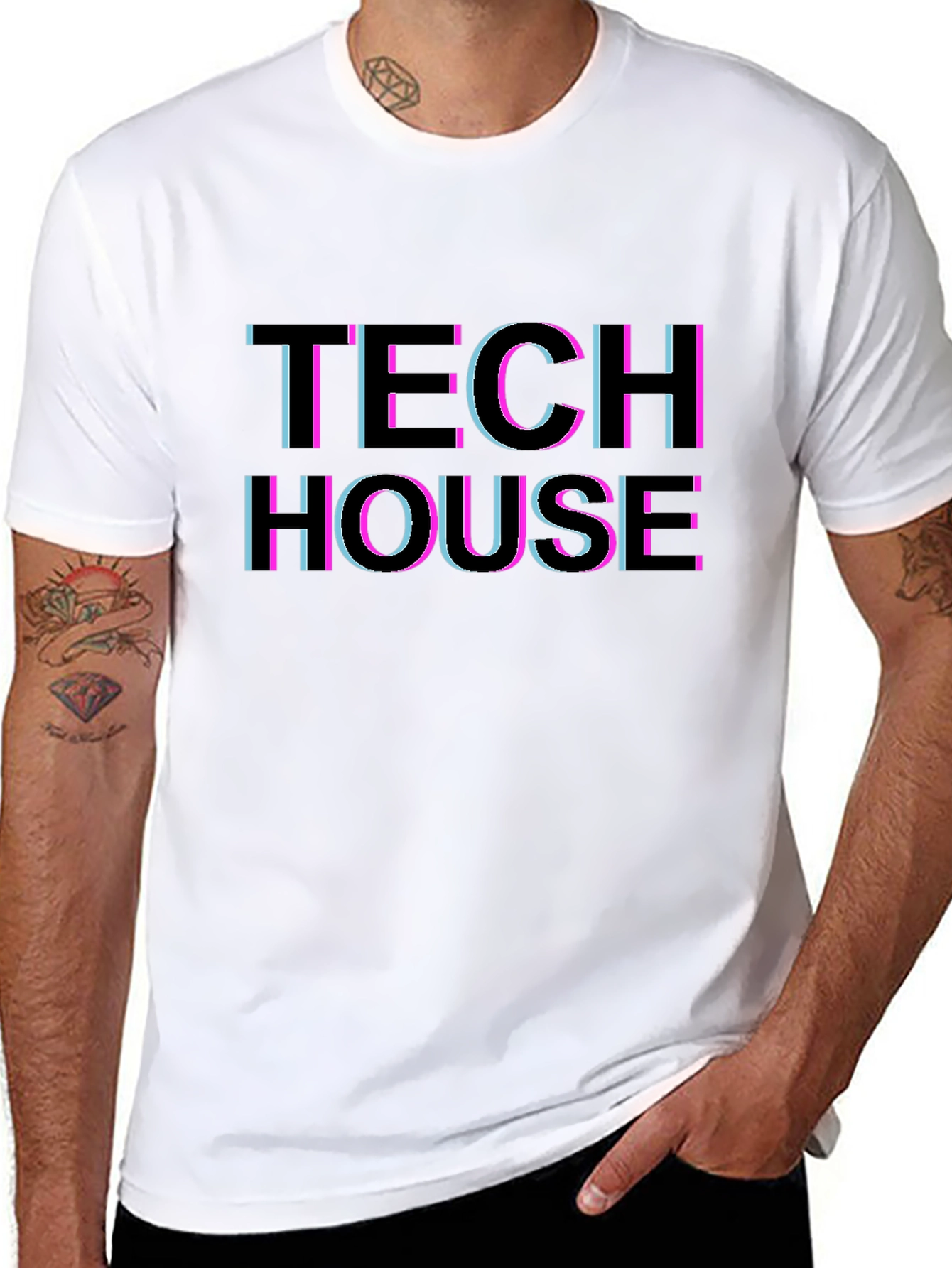 Tech House T-Shirt - Neon Style