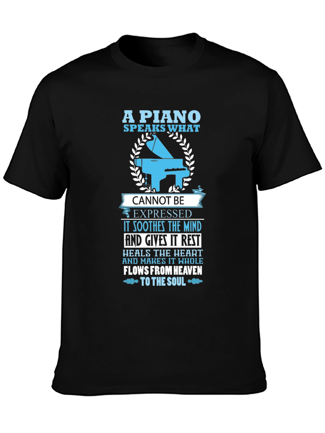 Piano Speaks T-Shirt - Music Lover Tee