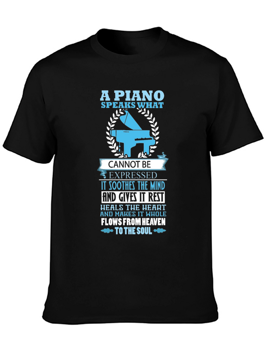 Piano Speaks T-Shirt - Music Lover Tee