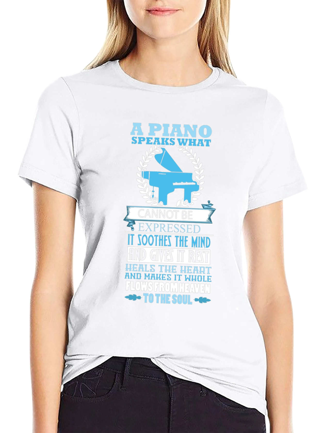 Piano Speaks T-Shirt - Music Lover Tee
