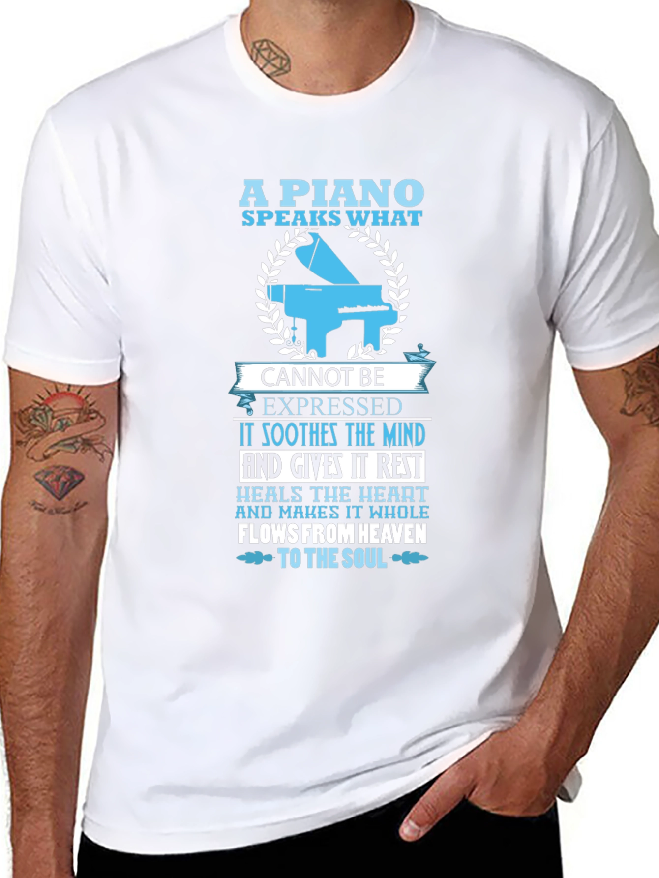 Piano Speaks T-Shirt - Music Lover Tee