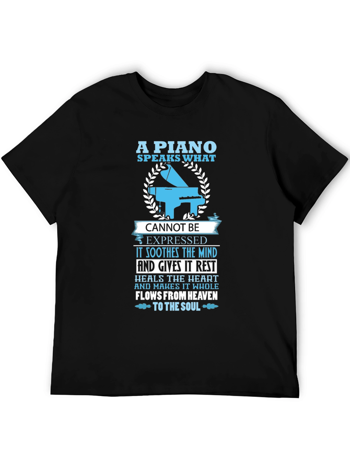 Piano Speaks T-Shirt - Music Lover Tee