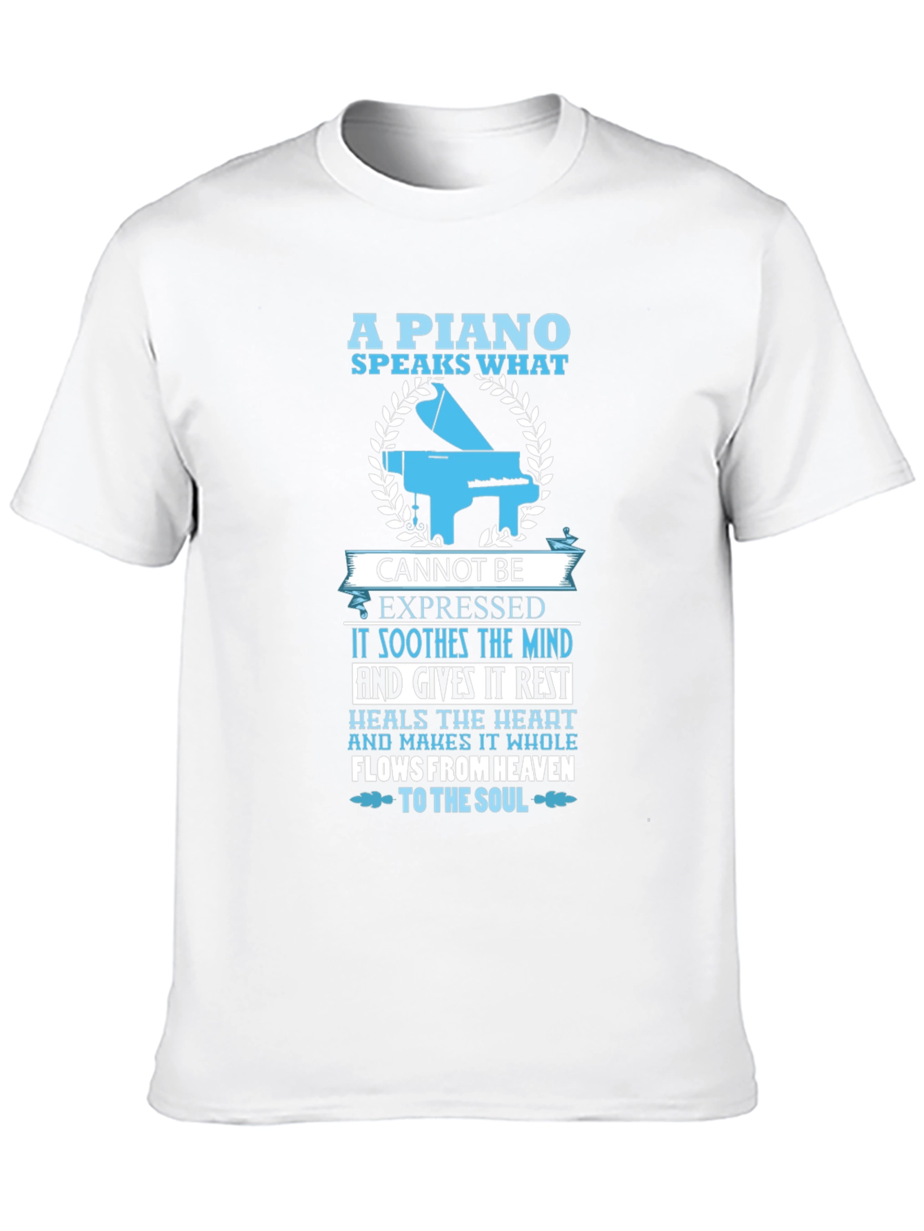 Piano Speaks T-Shirt - Music Lover Tee