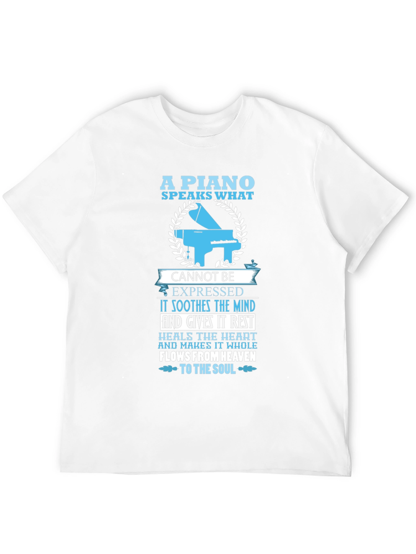 Piano Speaks T-Shirt - Music Lover Tee