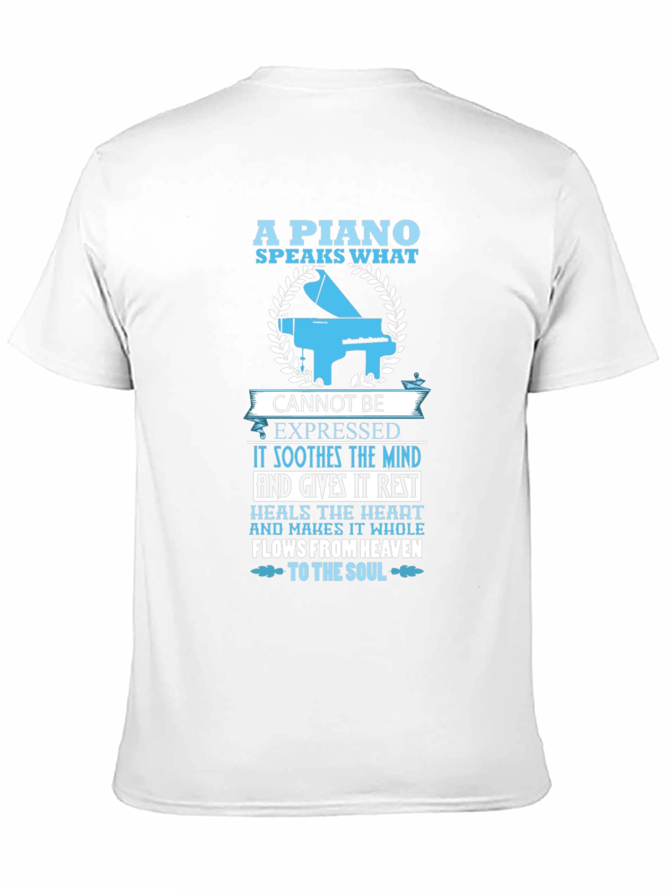 Piano Speaks T-Shirt - Music Lover Tee