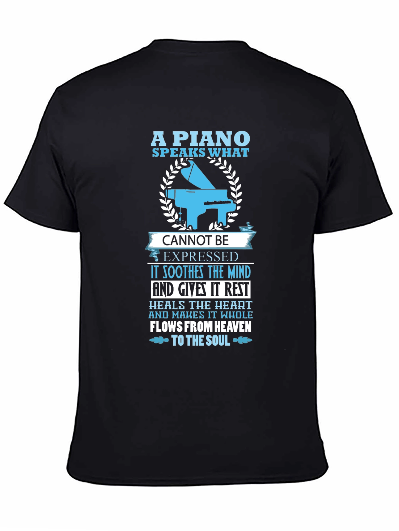 Piano Speaks T-Shirt - Music Lover Tee