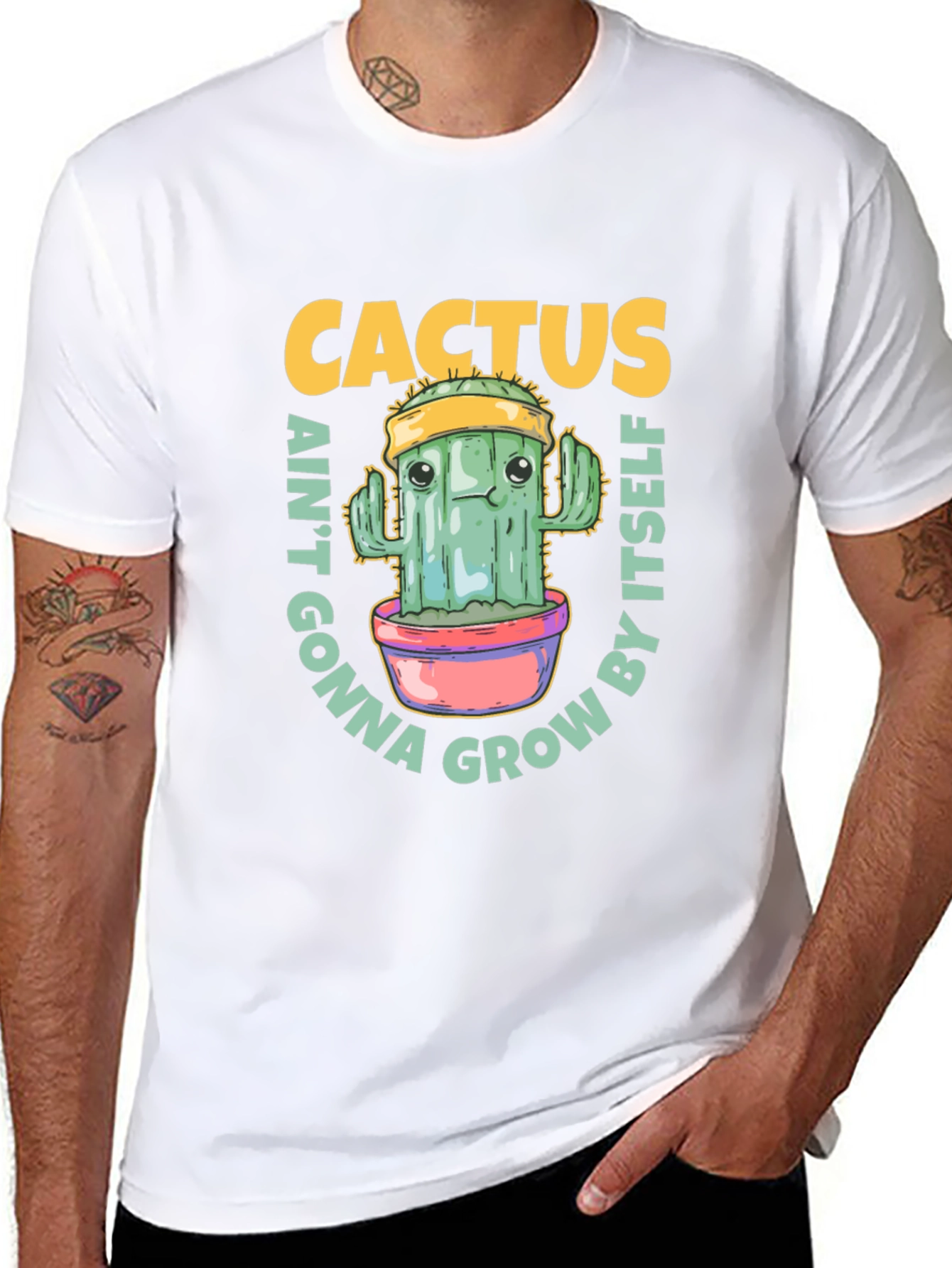 Cactus Aint Gonna Grow By Itself T-Shirt