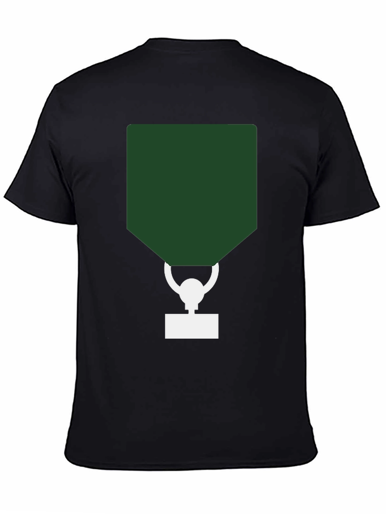 Abstract Trophy Graphic Black T-Shirt