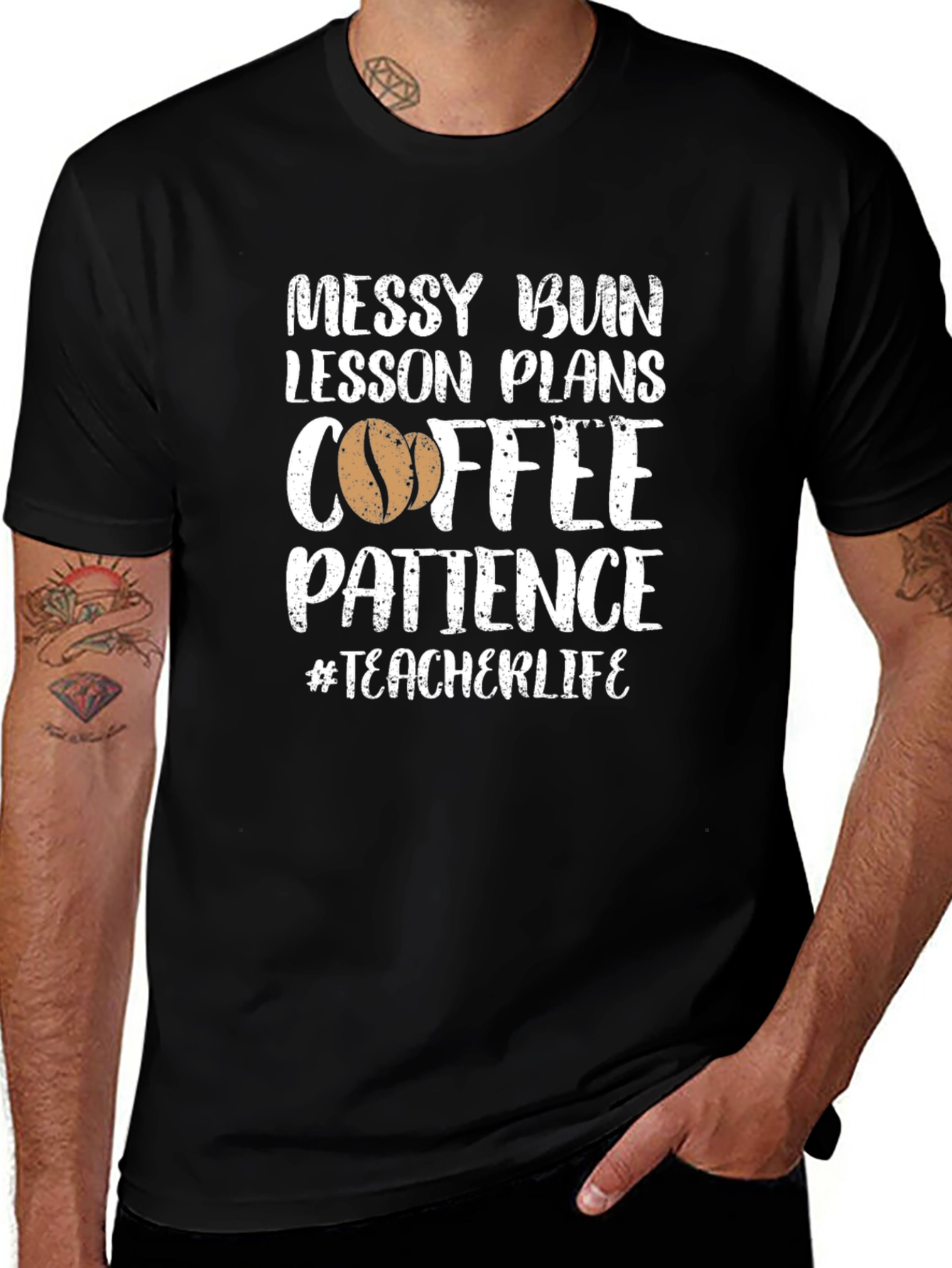 Messy Bun Teacher T-Shirt