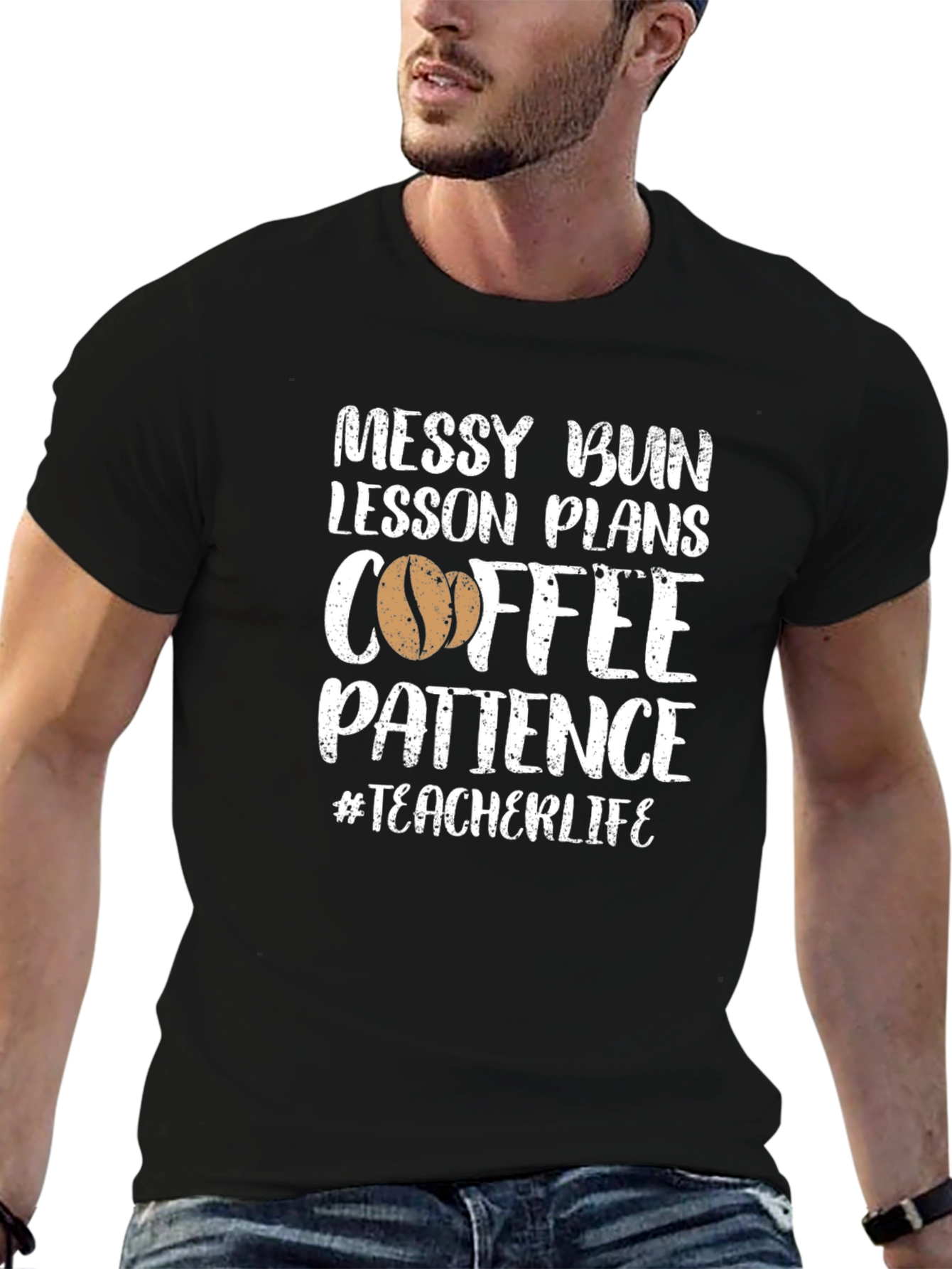 Messy Bun Teacher T-Shirt
