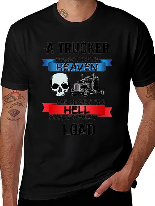 Trucker T-Shirt: Heaven or Hell Graphic Tee