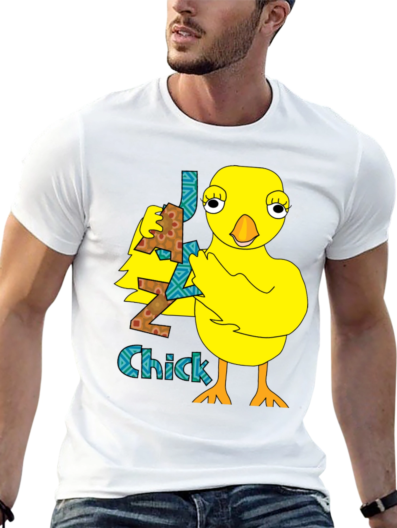 Cute Chick Graphic Tee - Quirky Animal T-Shirt