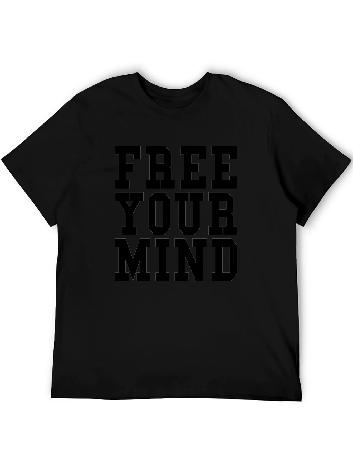 Free Your Mind Graphic Tee - Mens Black T-Shirt