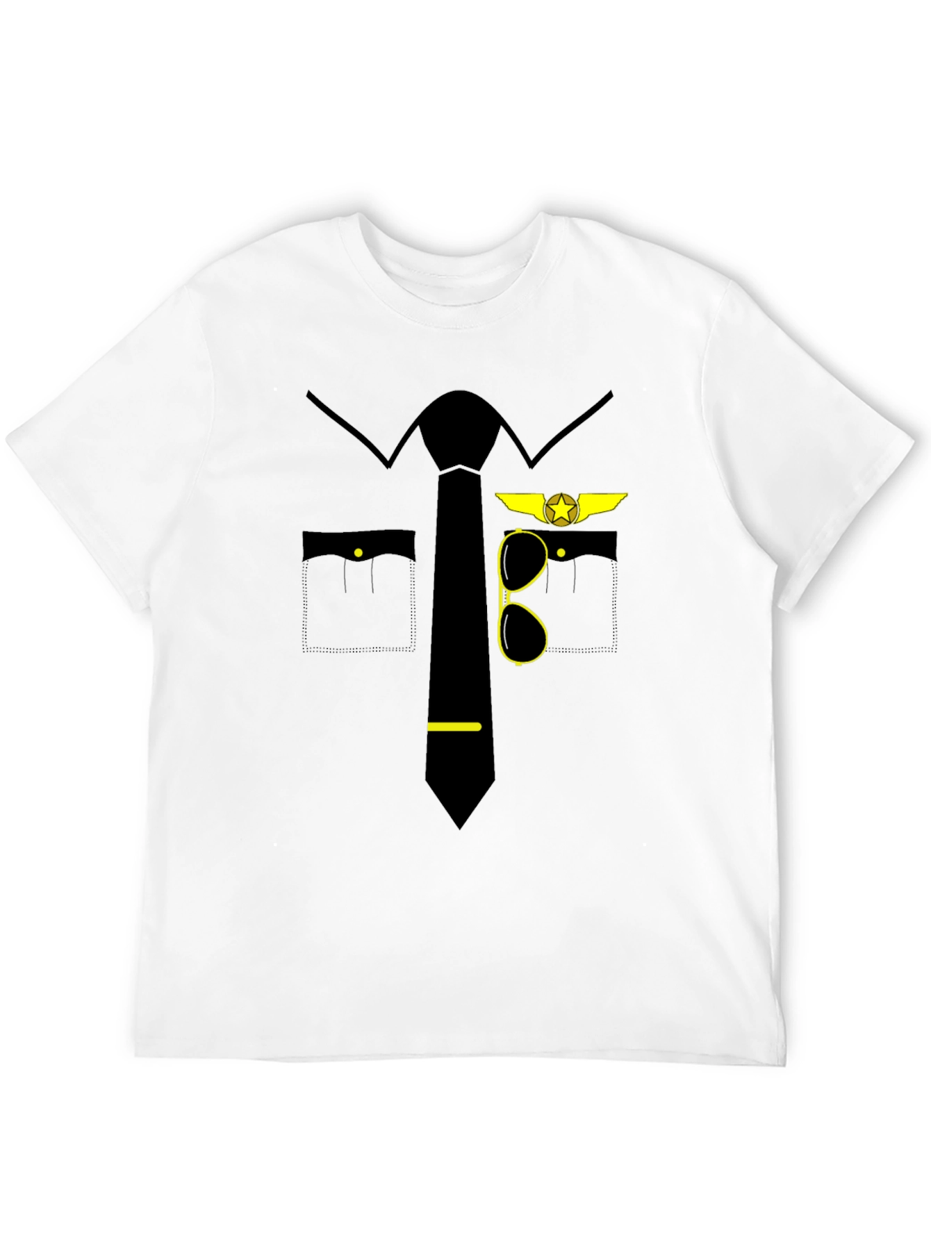 Pilot Costume T-Shirt - Novelty Aviation Tee