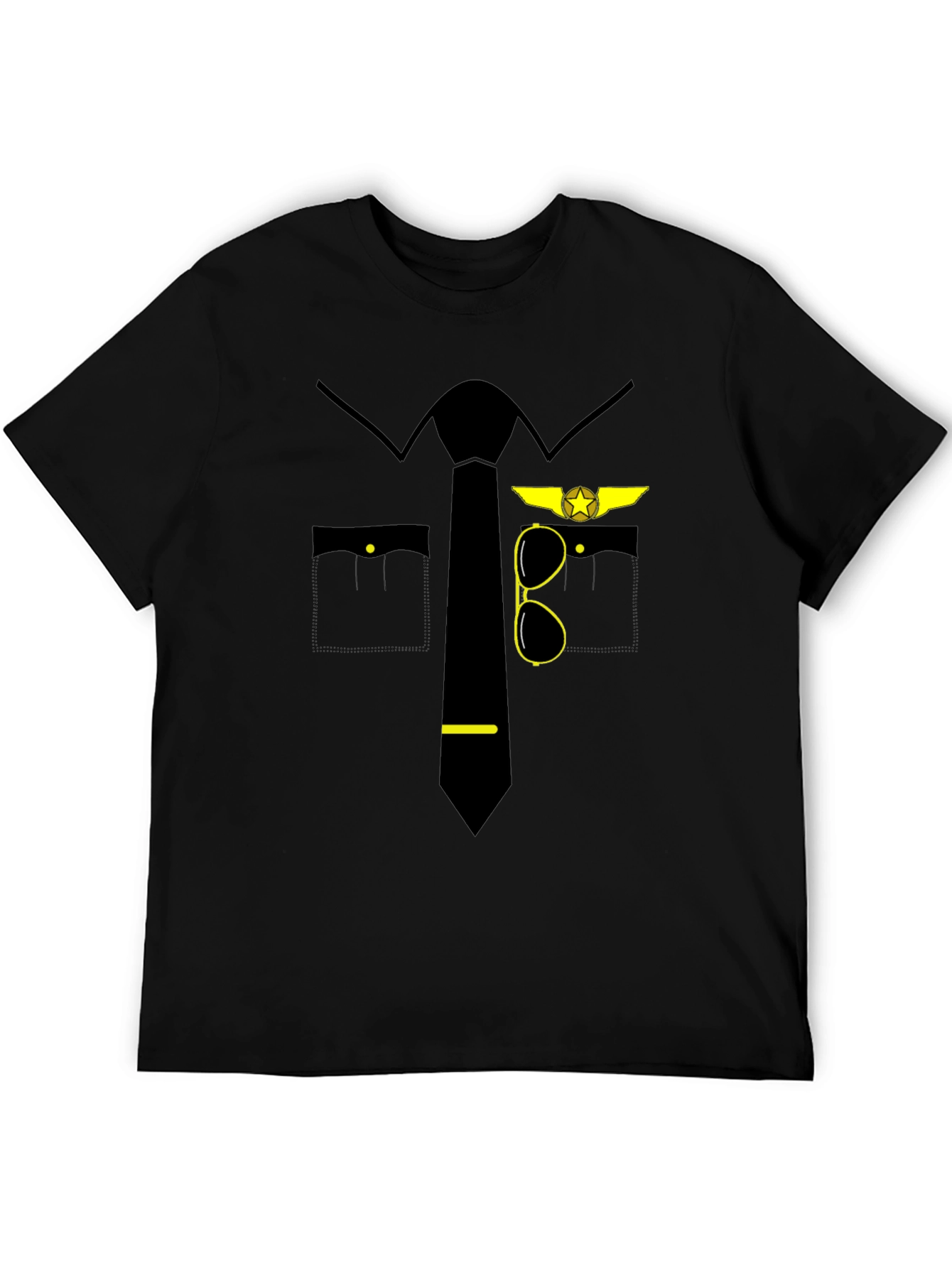 Pilot Costume T-Shirt - Novelty Aviation Tee