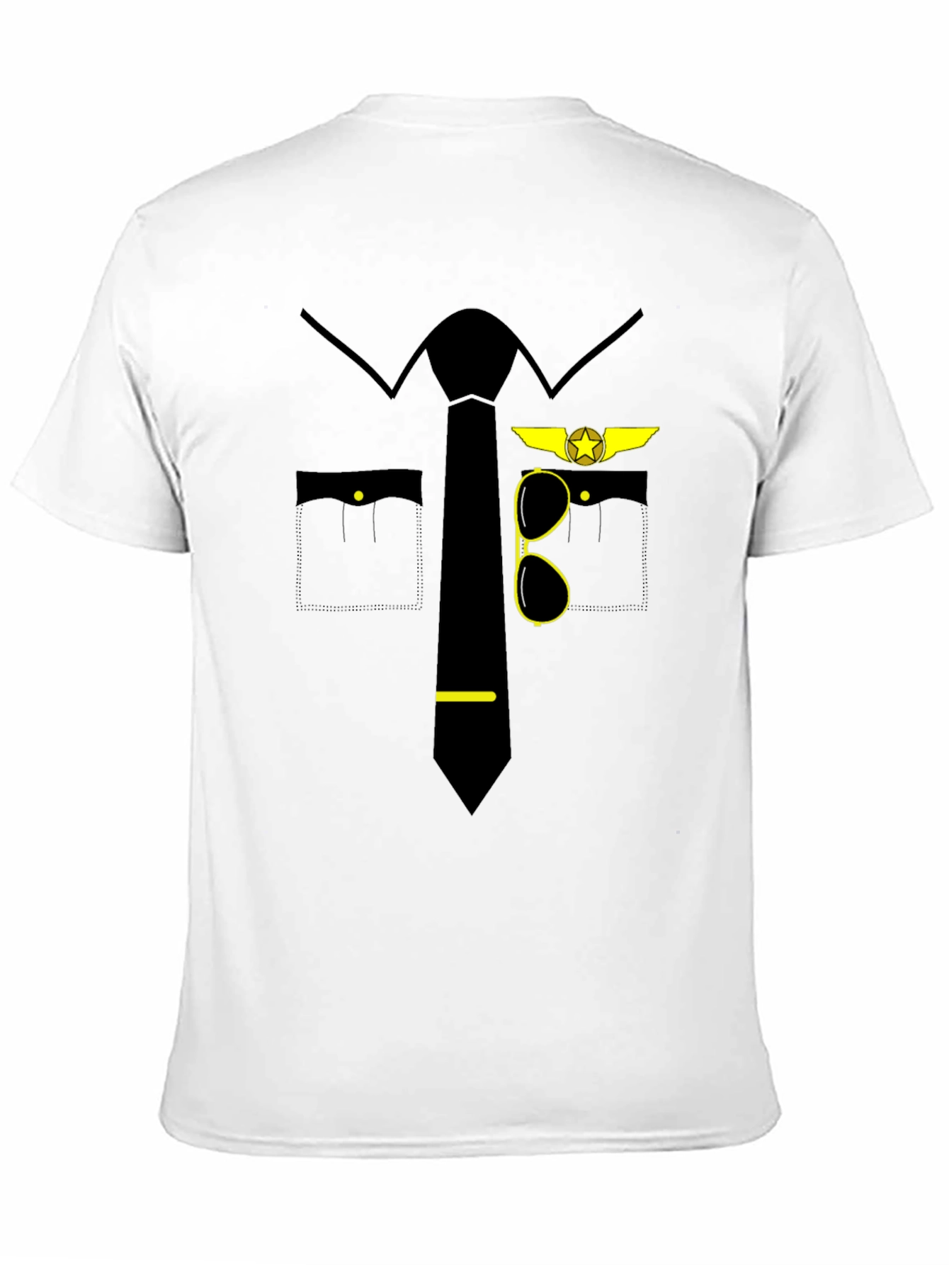 Pilot Costume T-Shirt - Novelty Aviation Tee