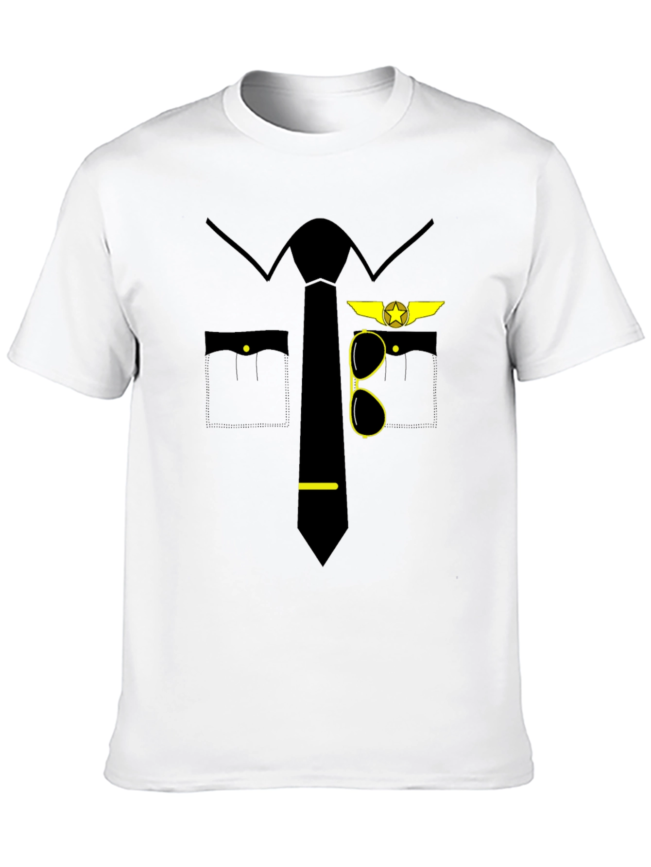 Pilot Costume T-Shirt - Novelty Aviation Tee