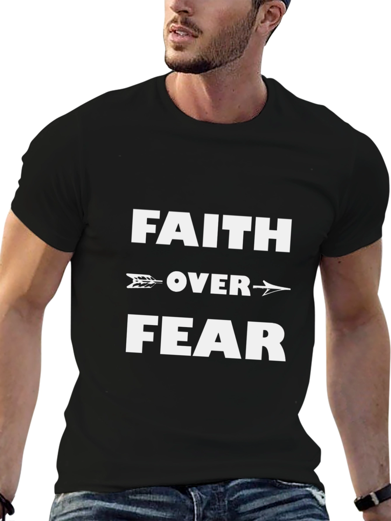 Faith Over Fear Arrow Graphic Tee