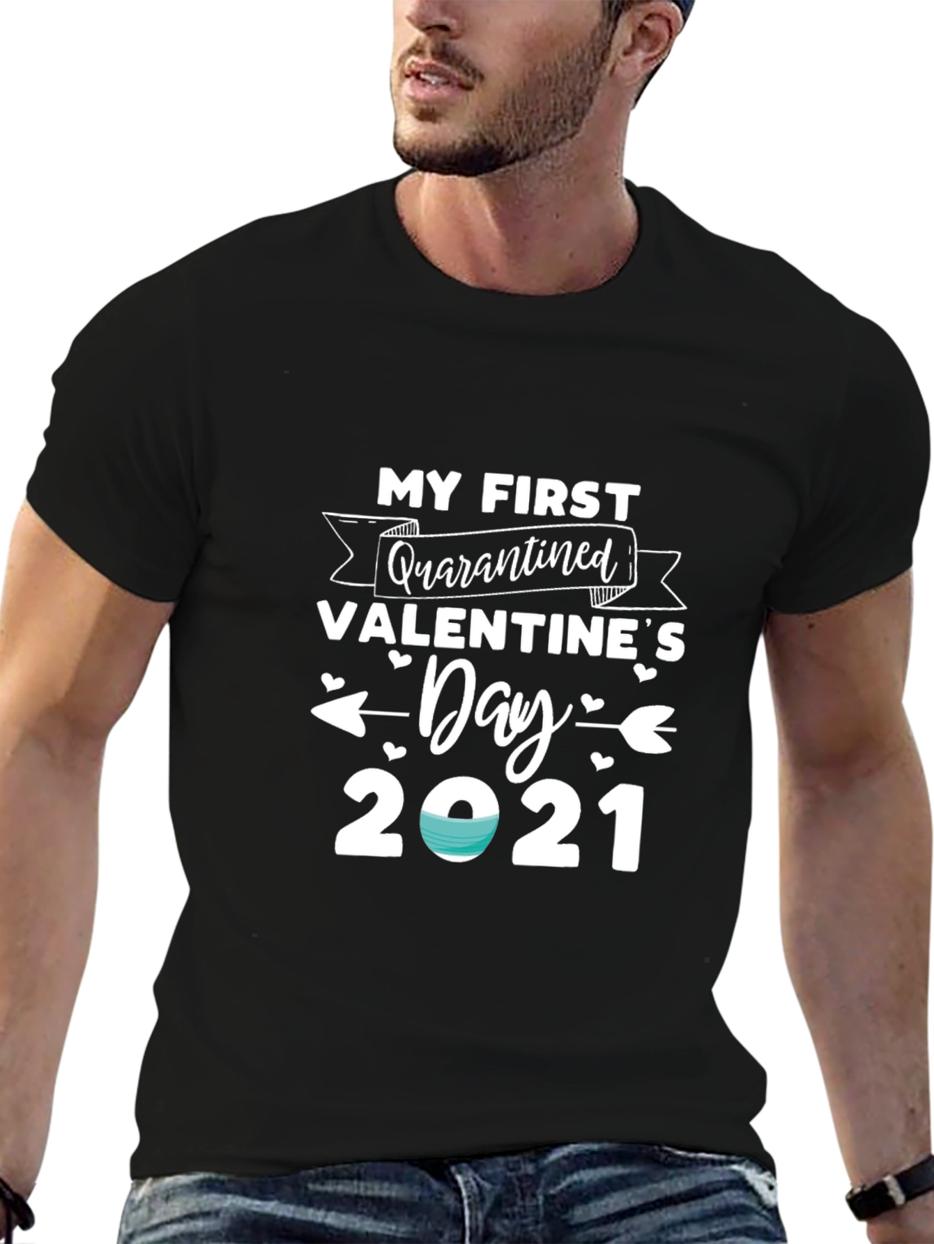 Quarantined Valentines Day 2021 T-Shirt