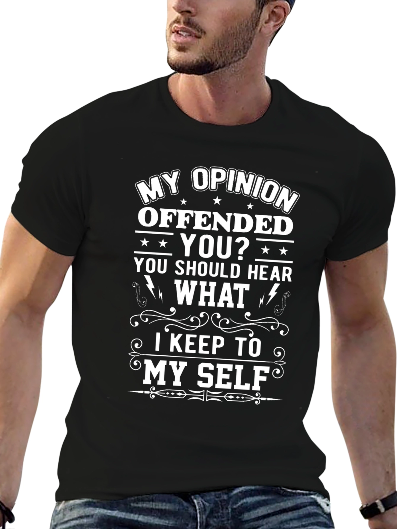 Funny Opinion Offended You Graphic Tee