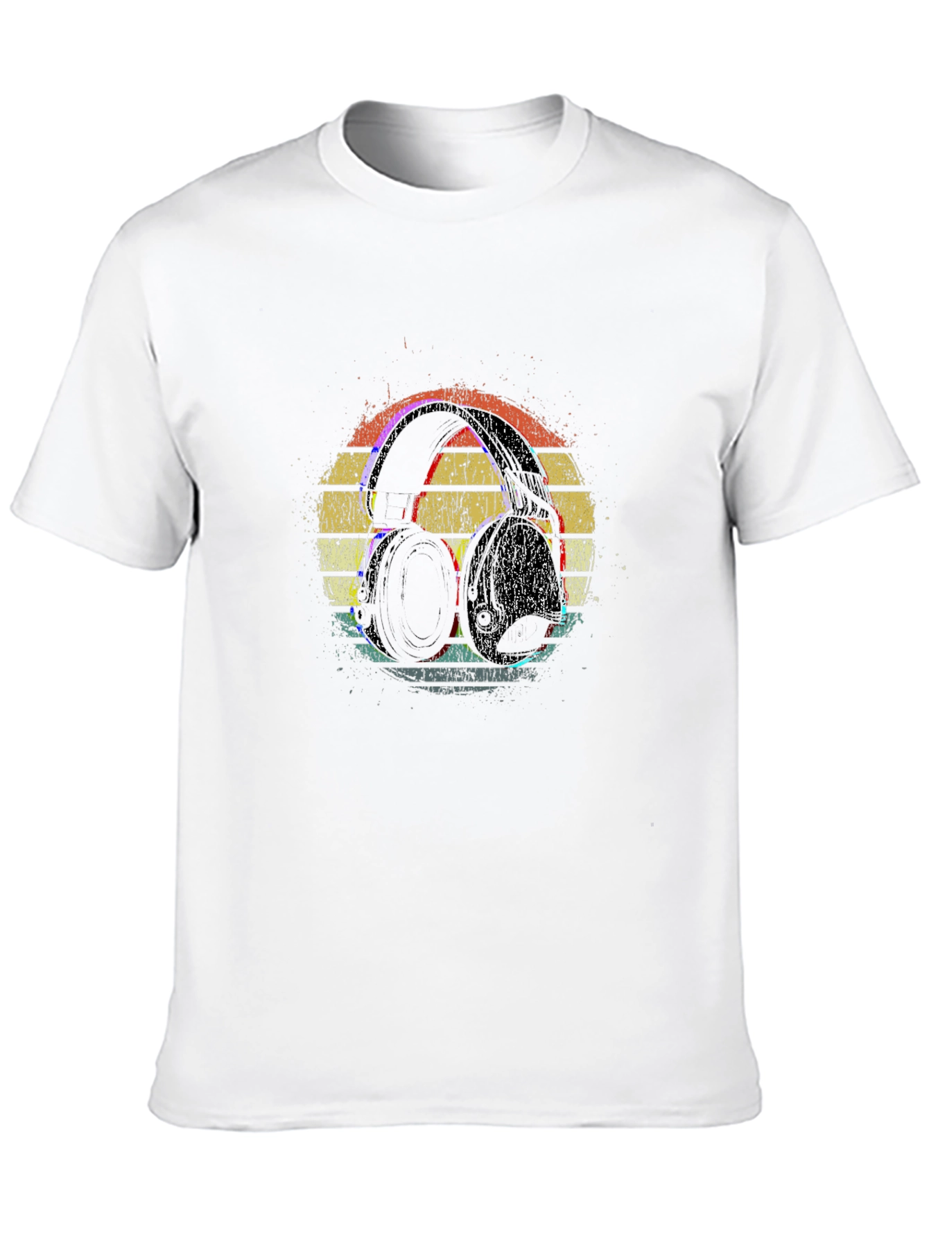 Retro Headphones Graphic T-Shirt