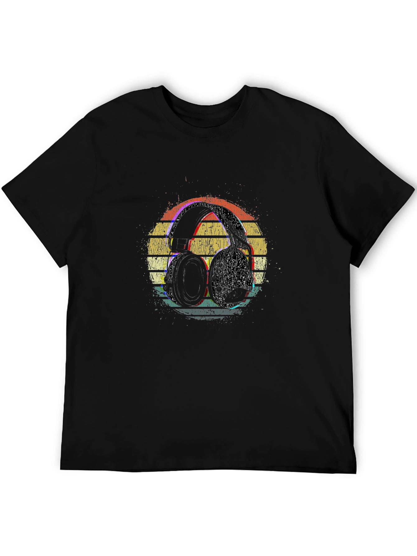 Retro Headphones Graphic T-Shirt
