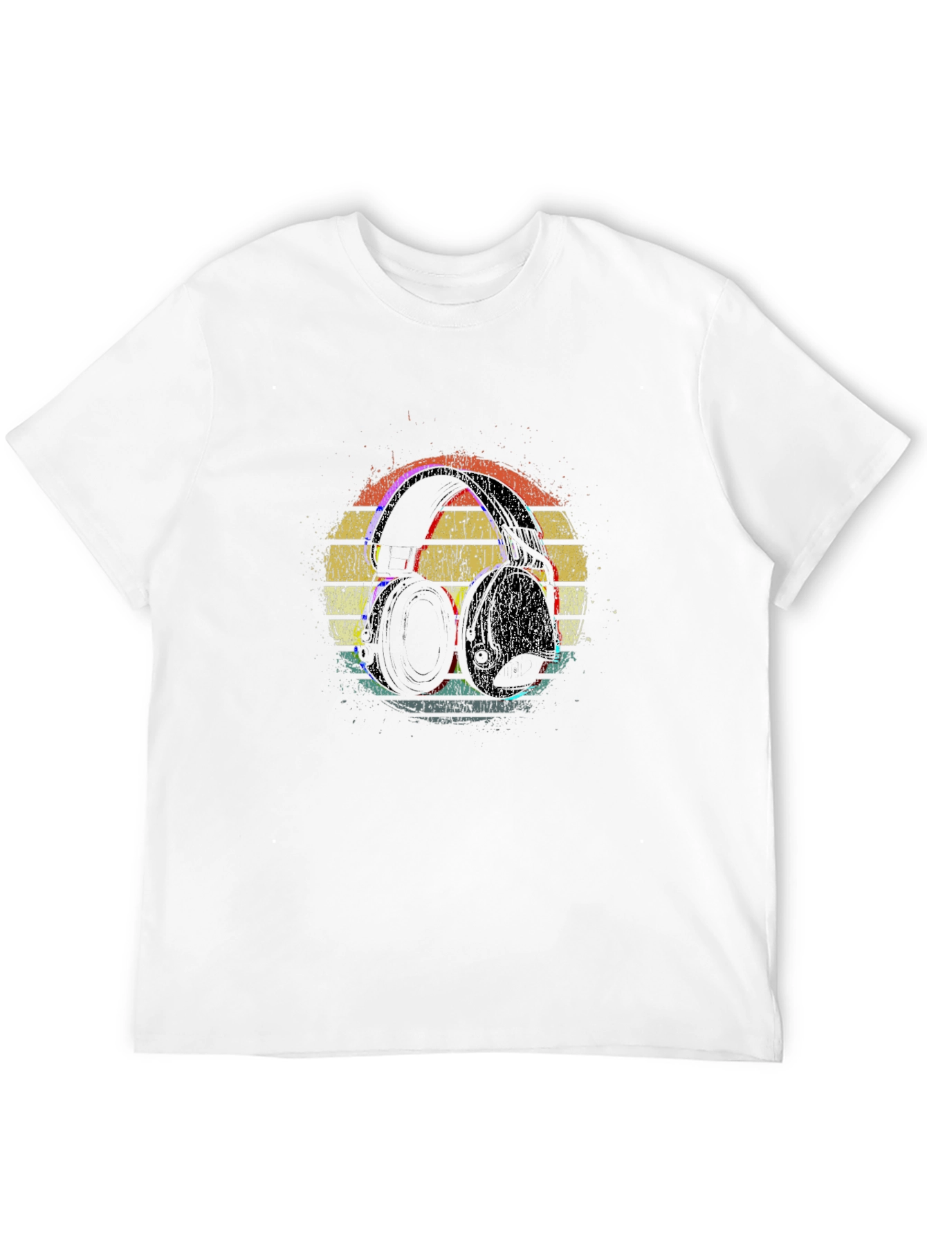 Retro Headphones Graphic T-Shirt