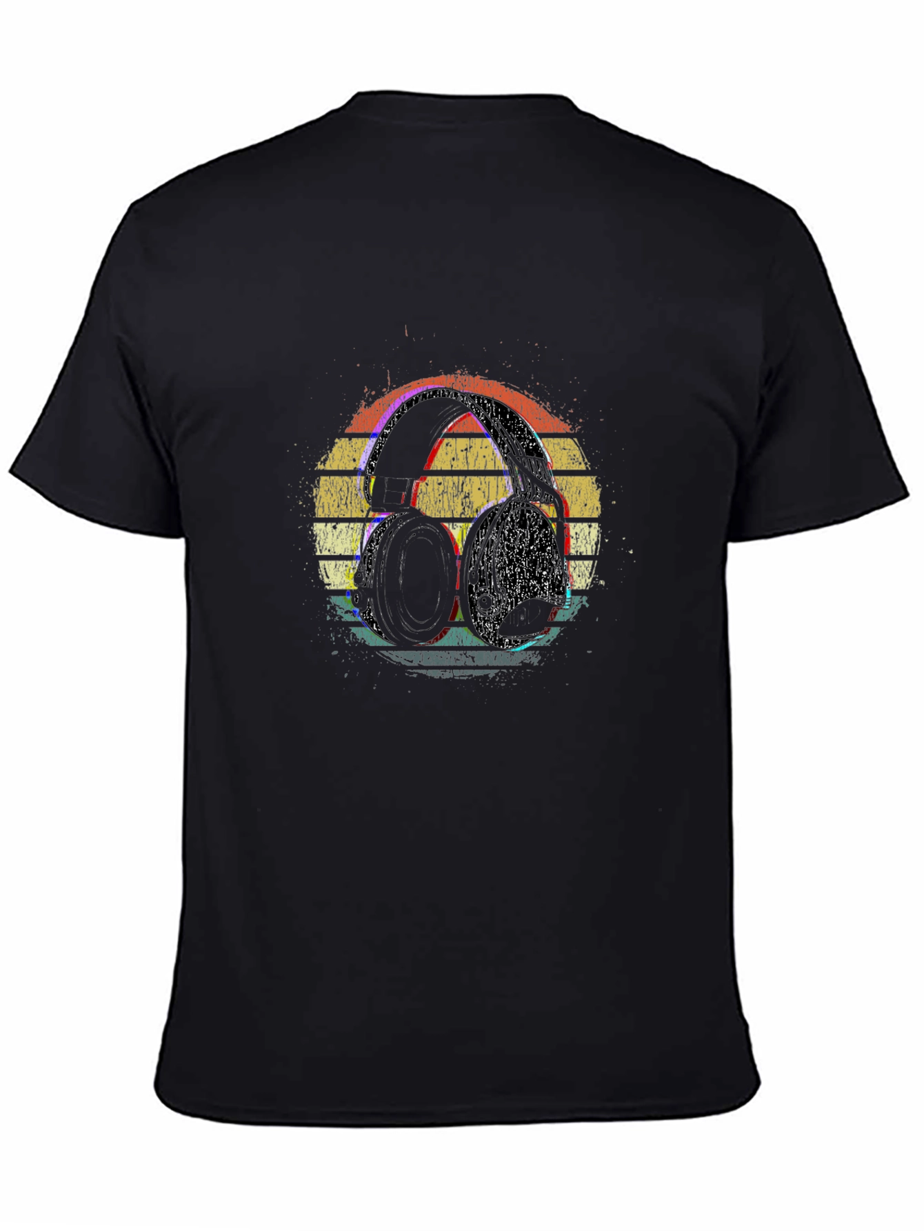 Retro Headphones Graphic T-Shirt