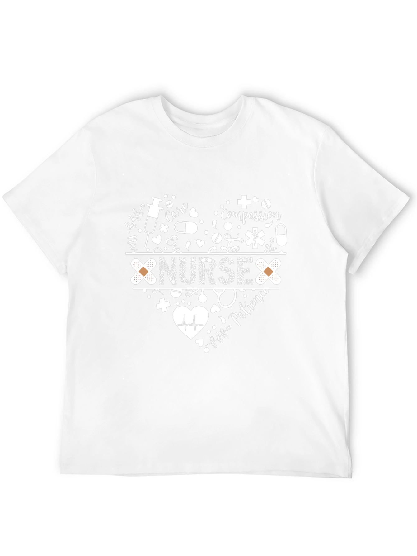 Nurse Heart T-Shirt: Care Compassion Patience