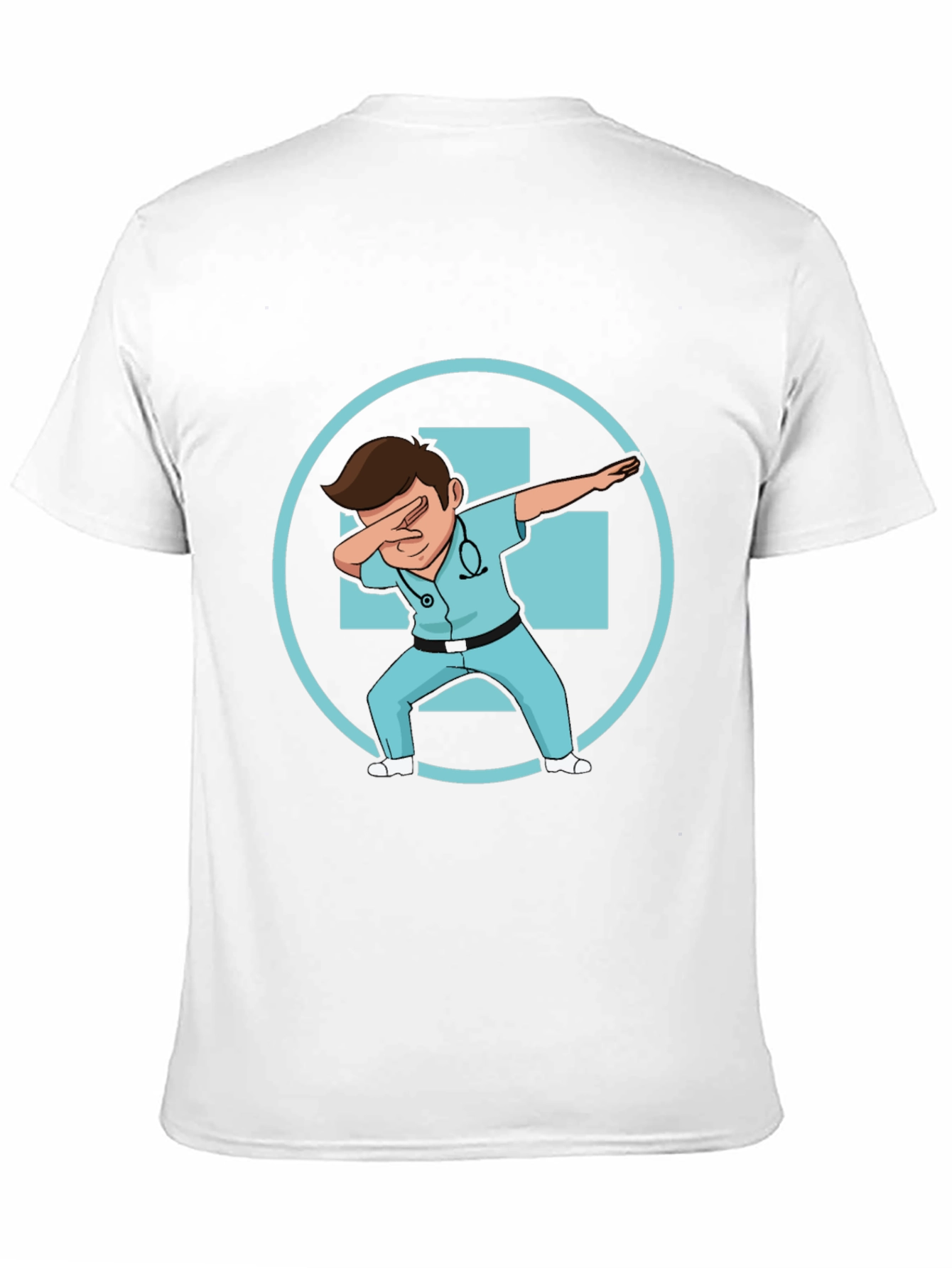 Dabbing Doctor Graphic Tee - Black Cotton T-Shirt