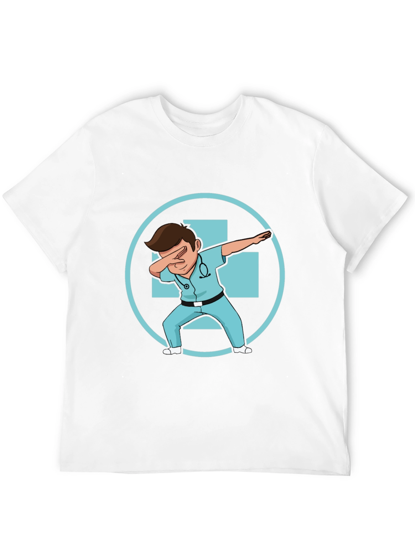 Dabbing Doctor Graphic Tee - Black Cotton T-Shirt