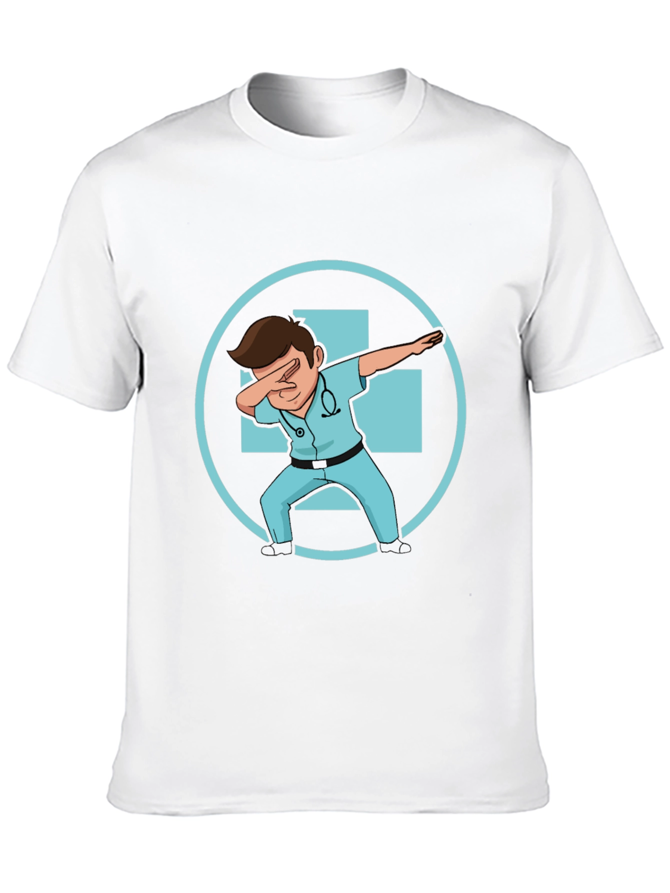 Dabbing Doctor Graphic Tee - Black Cotton T-Shirt