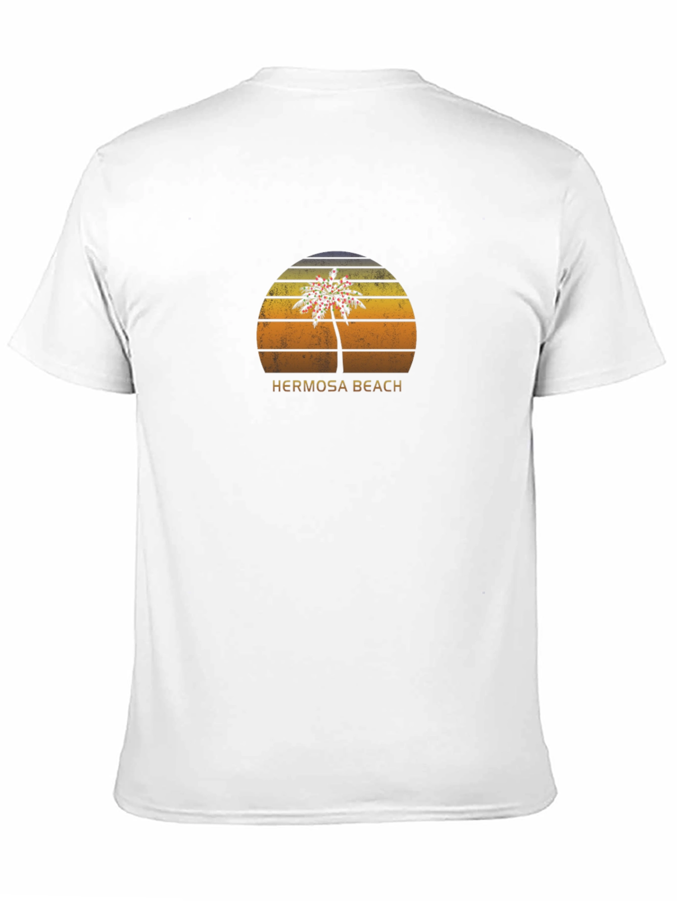 Hermosa Beach Palm Tree Graphic Tee - Retro Style
