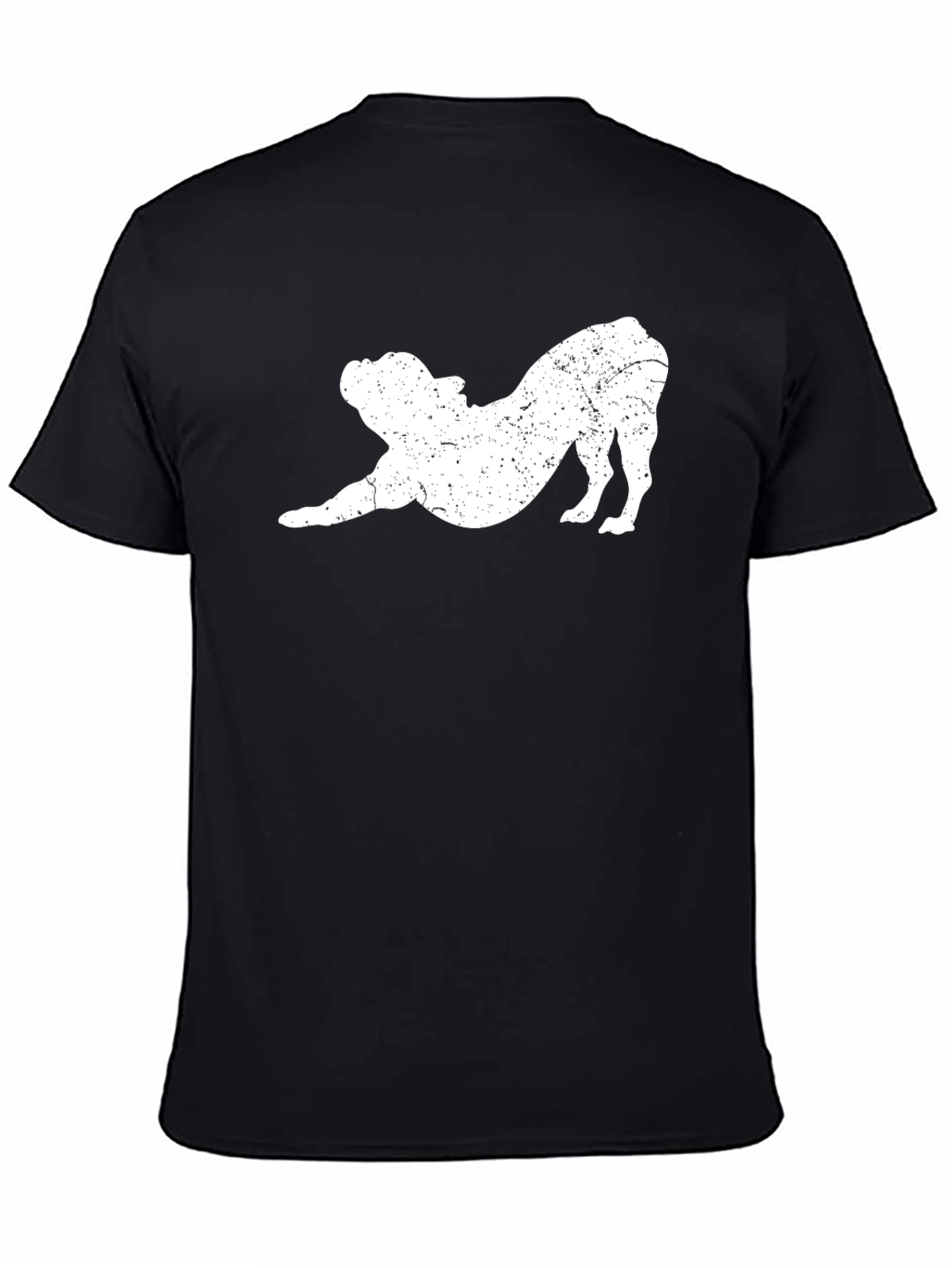 Bulldog Yoga Pose T-Shirt - Black
