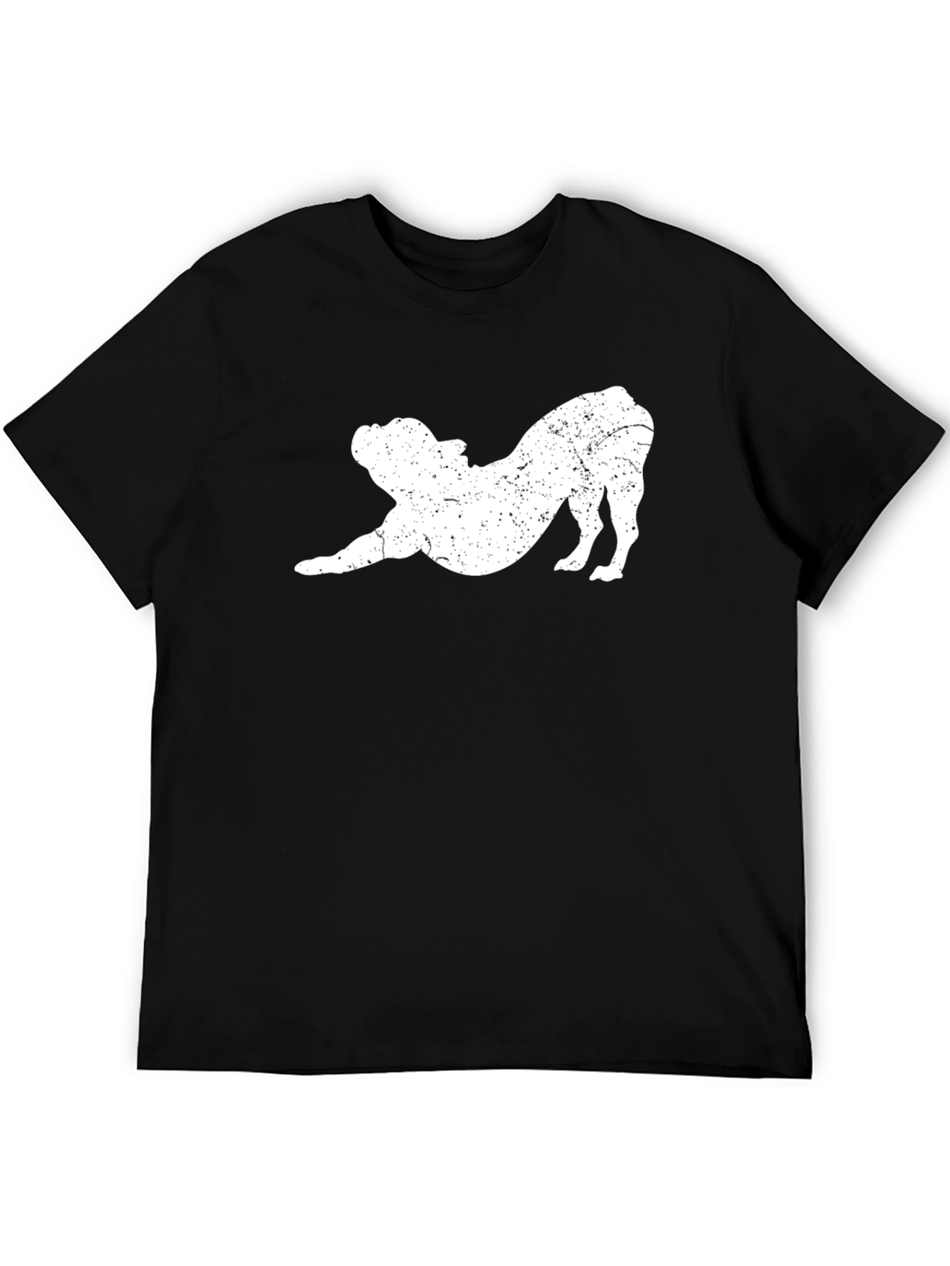 Bulldog Yoga Pose T-Shirt - Black