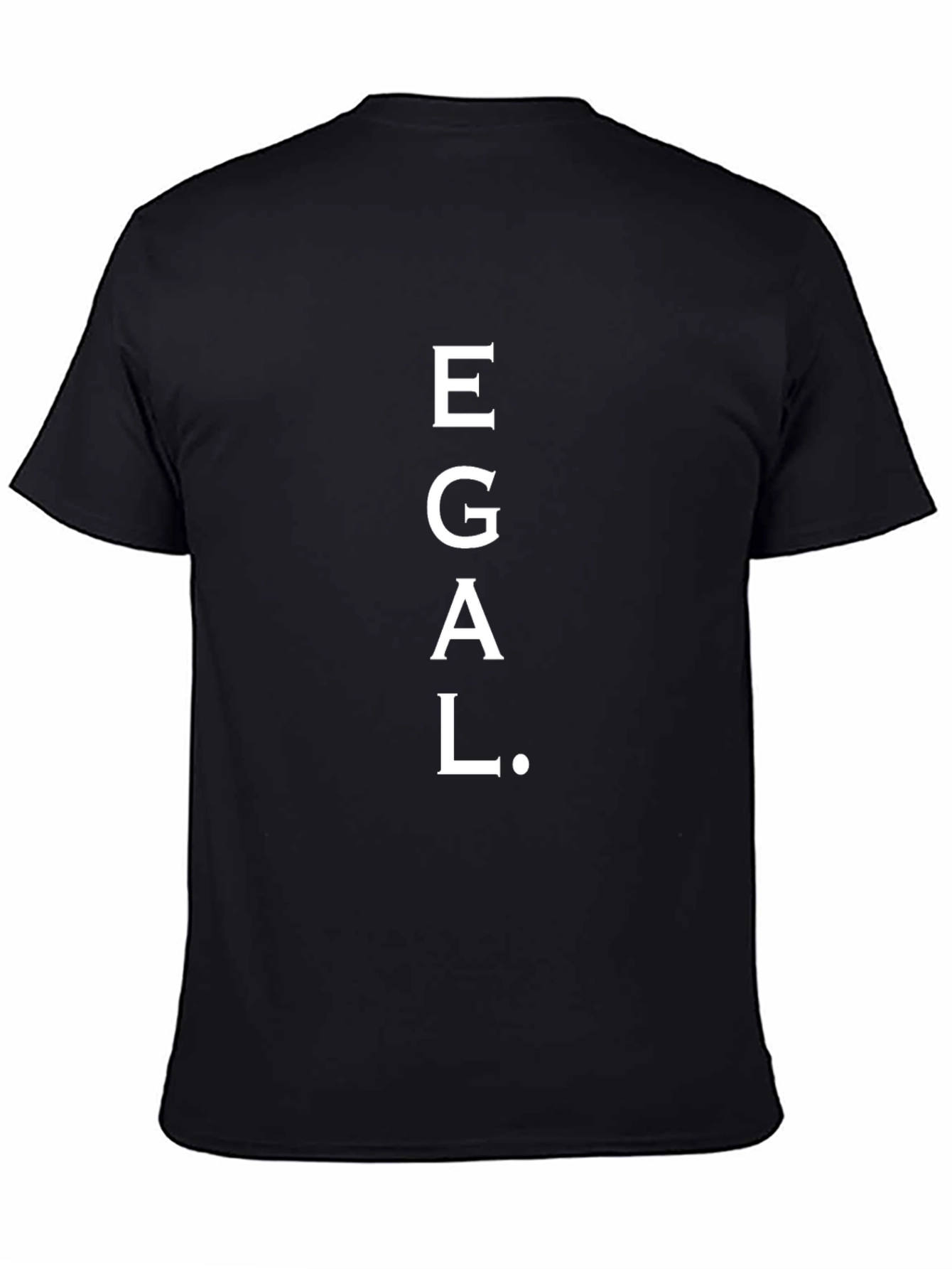 Egal Statement T-Shirt - Casual Black Tee