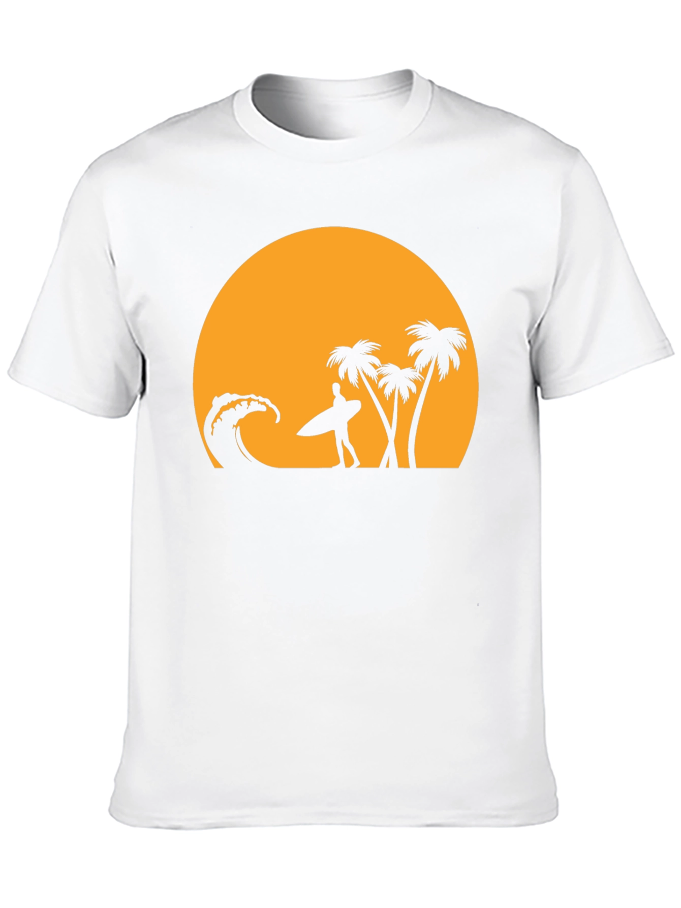 Sunset Beach Surfer Graphic T-Shirt