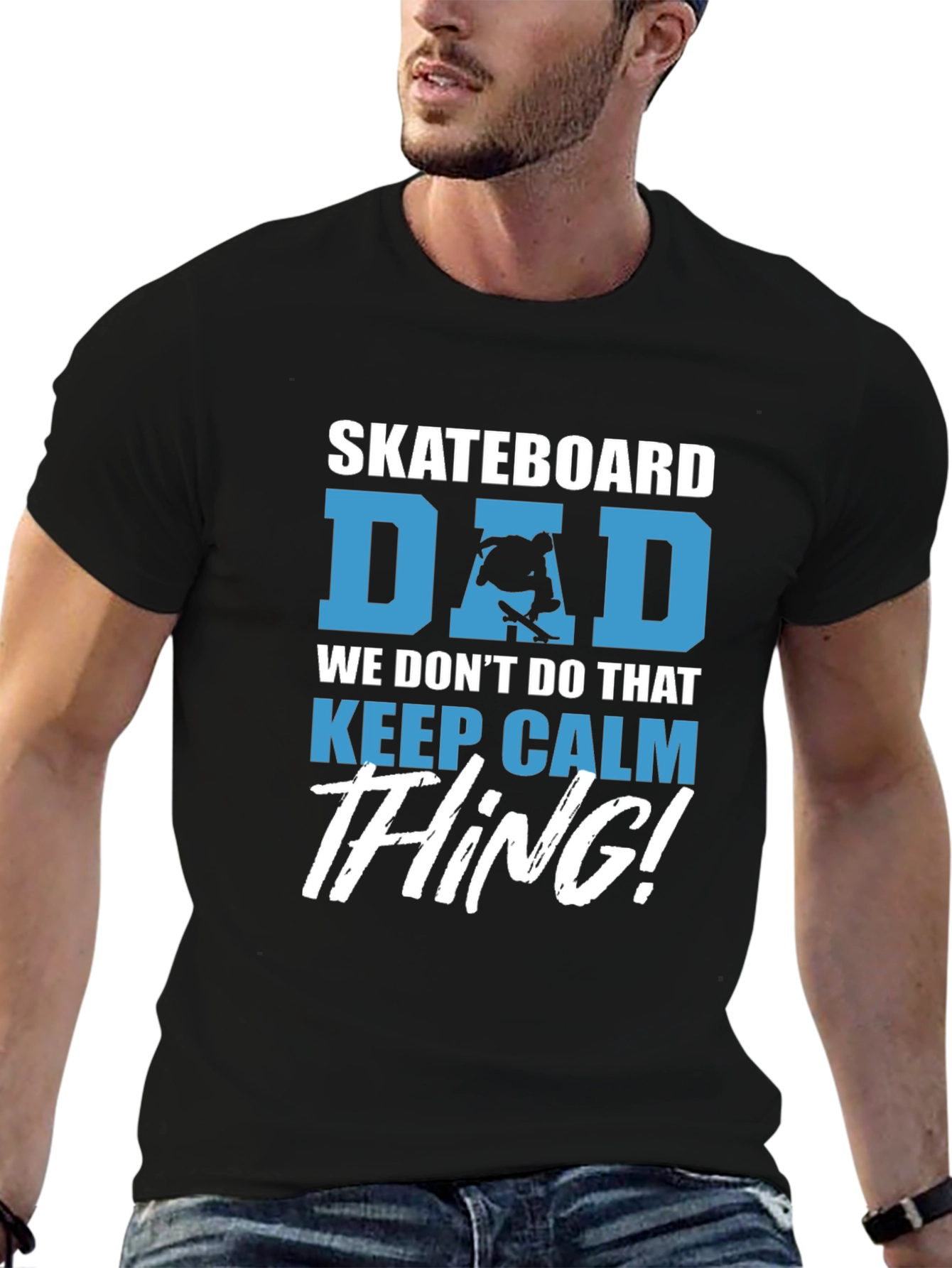 Skateboard Dad Graphic Tee - Keep Calm Thing!
