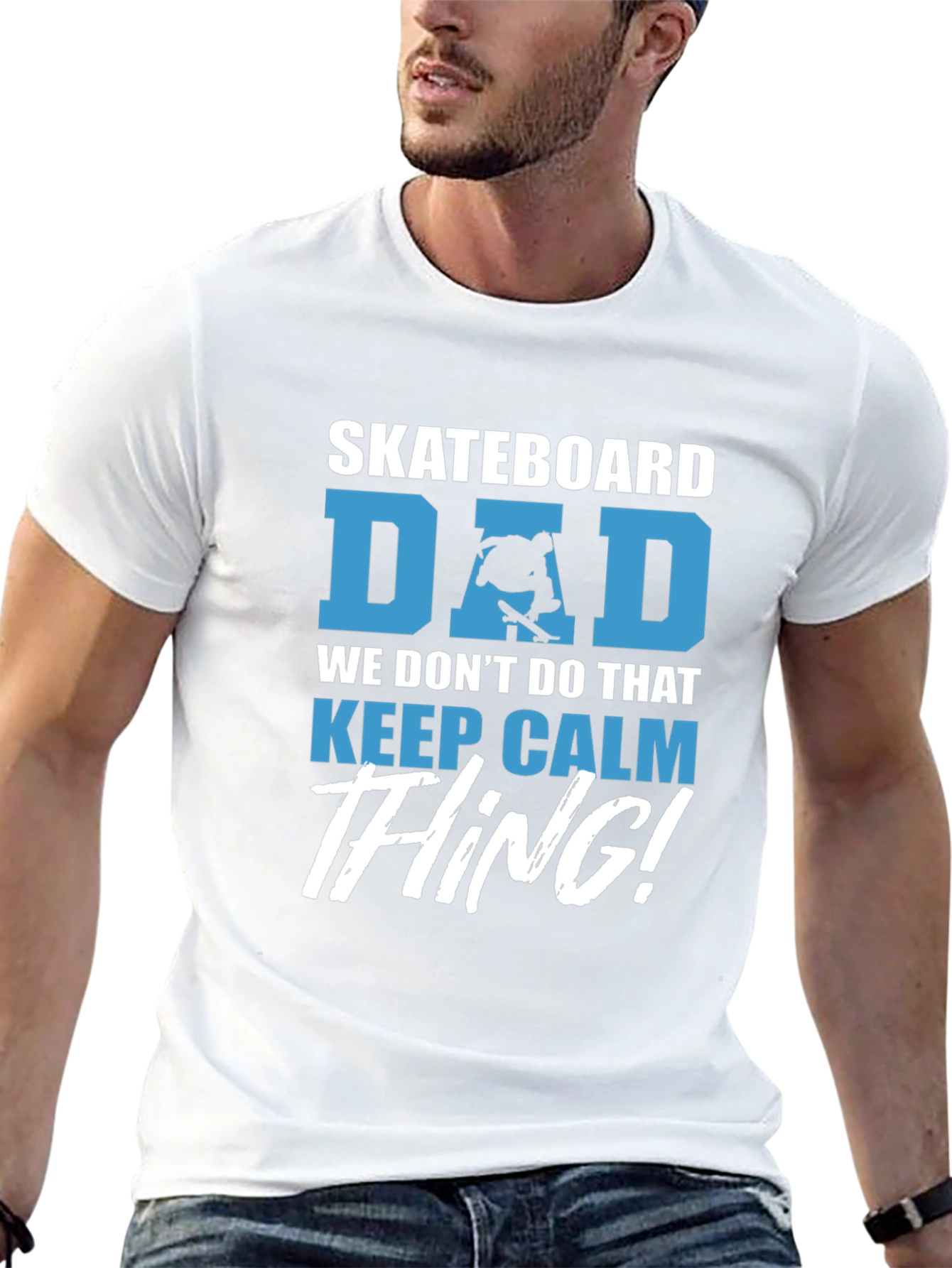 Skateboard Dad Graphic Tee - Keep Calm Thing!