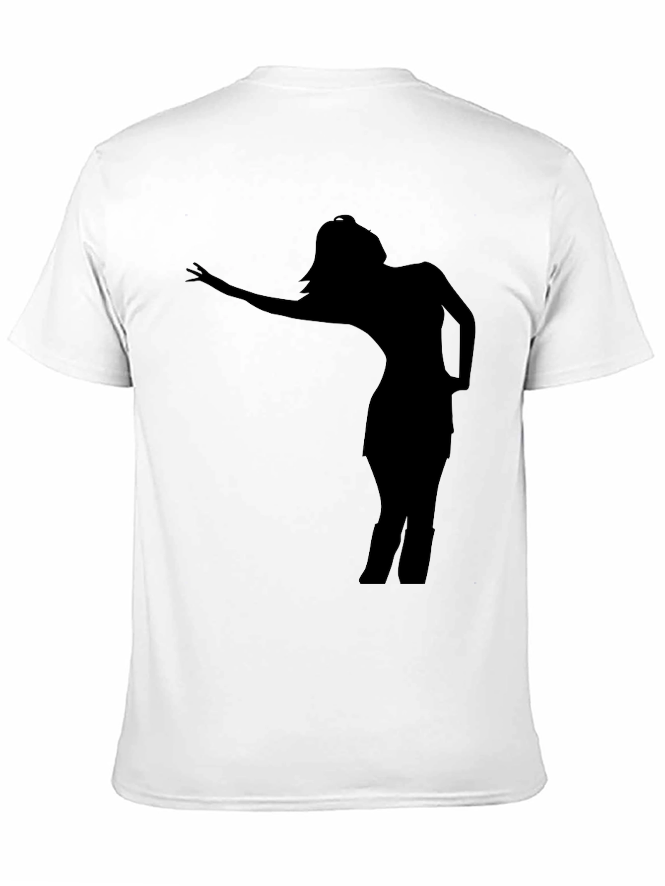 Silhouette Woman Black T-Shirt