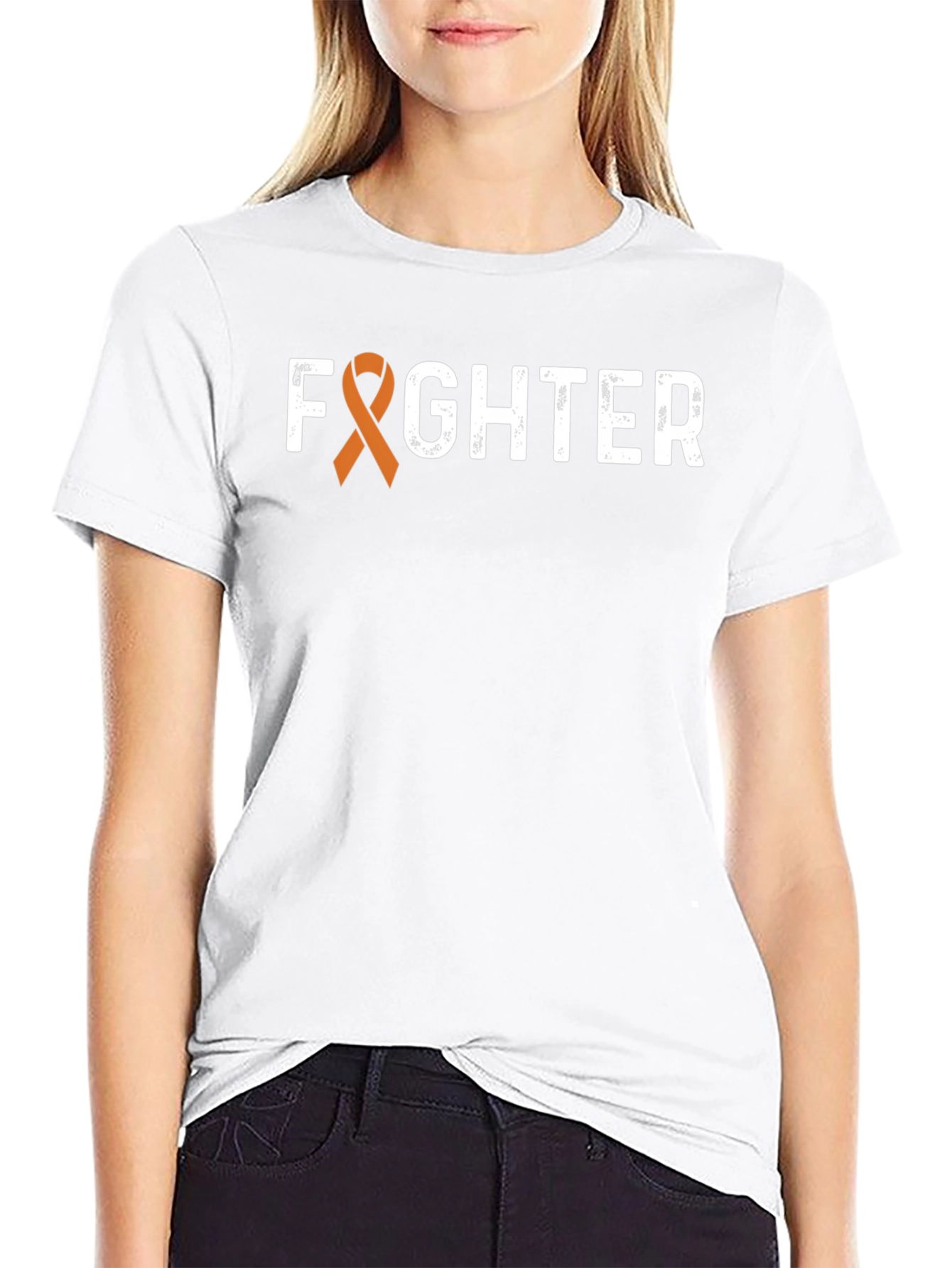Fighter Ribbon Awareness Graphic Tee