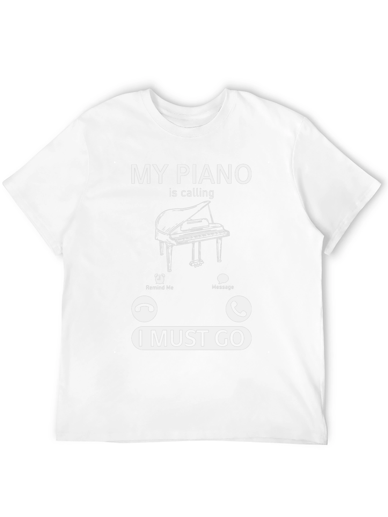 Piano Calling T-Shirt - Music Lover Tee