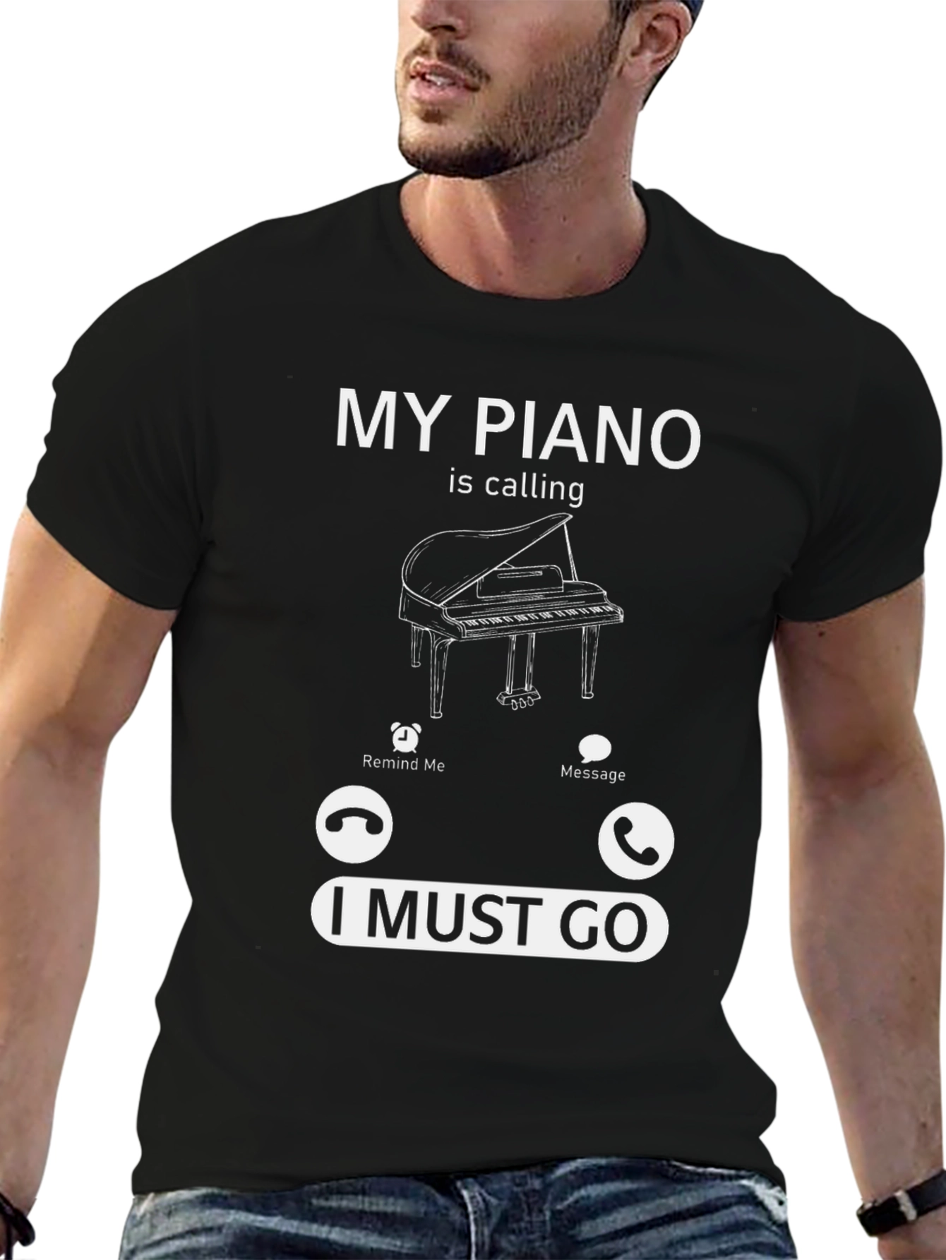 Piano Calling T-Shirt - Music Lover Tee