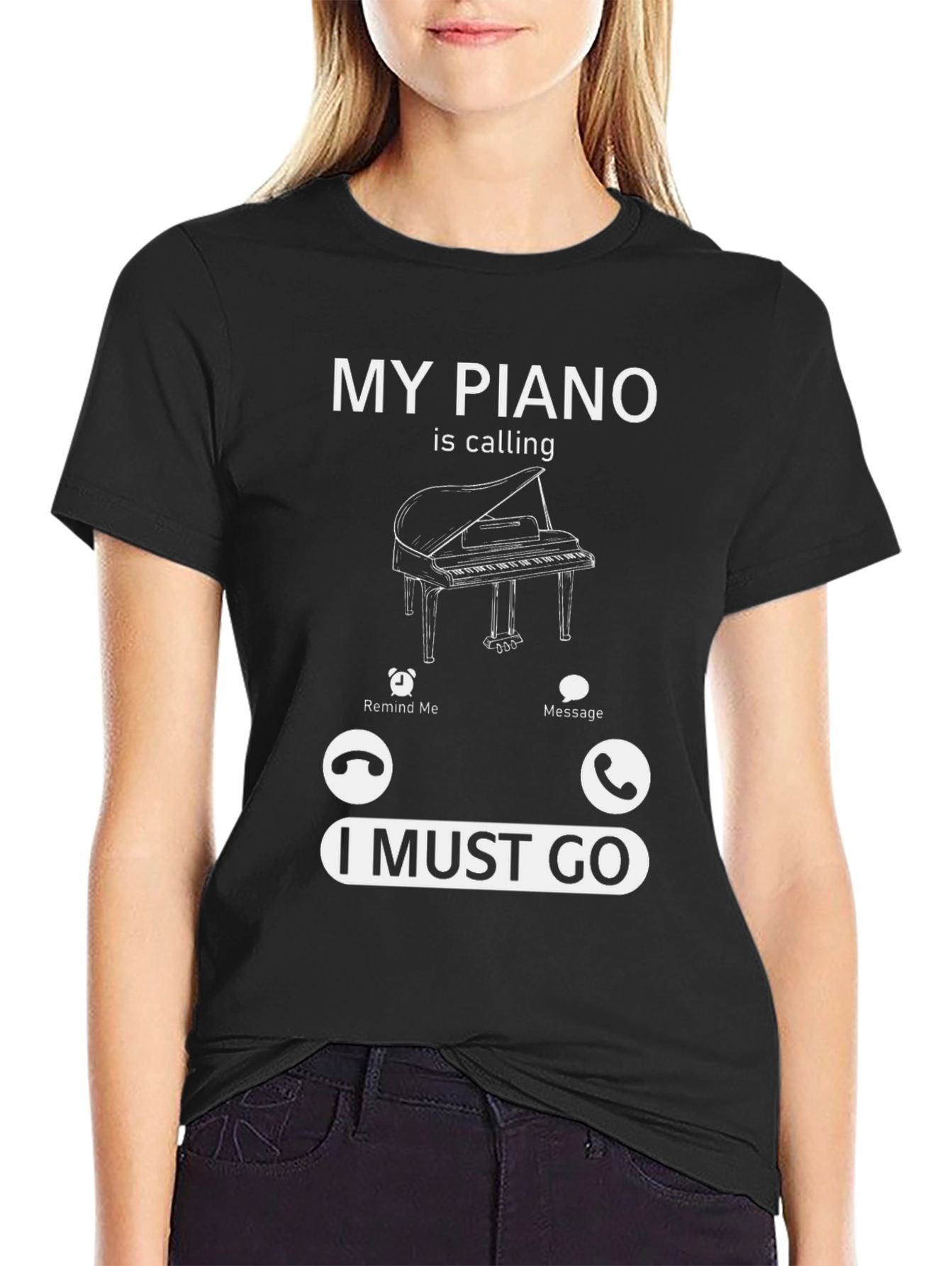Piano Calling T-Shirt - Music Lover Tee