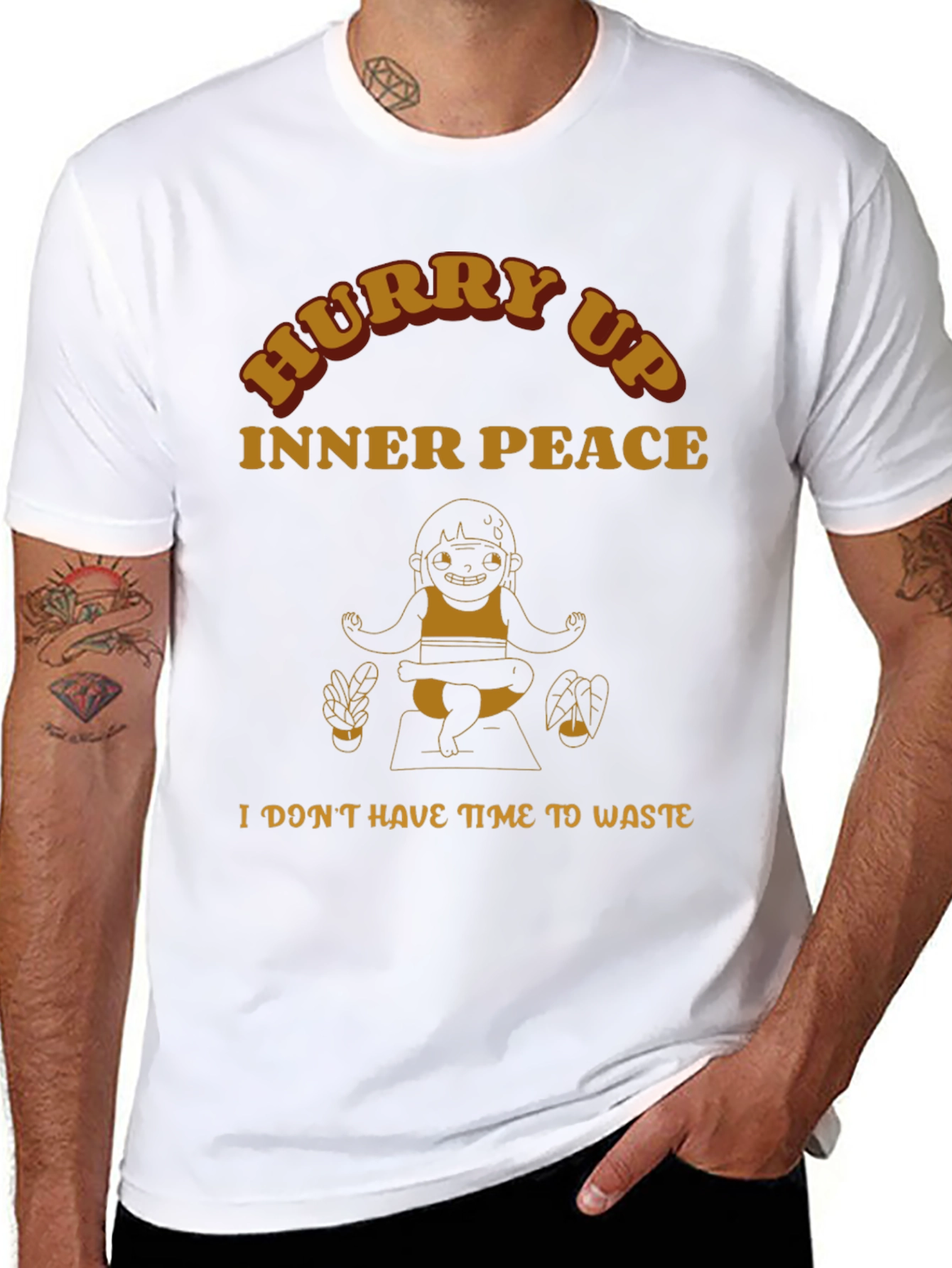 Hurry Up Inner Peace Graphic Tee