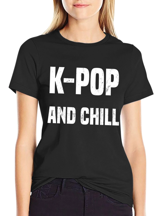 K-Pop and Chill Graphic Tee - Trendy Music Lover T-Shirt