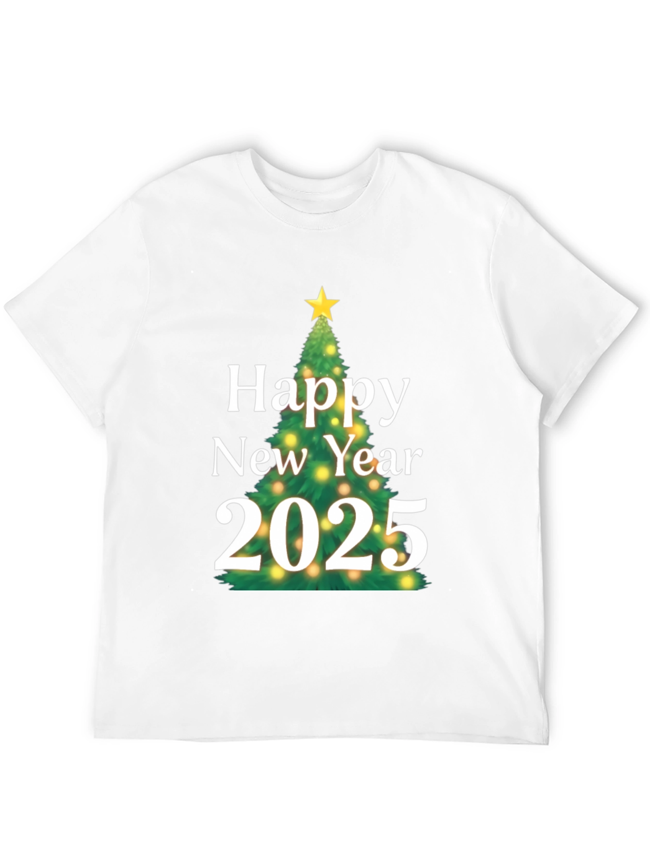 Happy New Year 2025 T-Shirt - Festive Holiday Tee