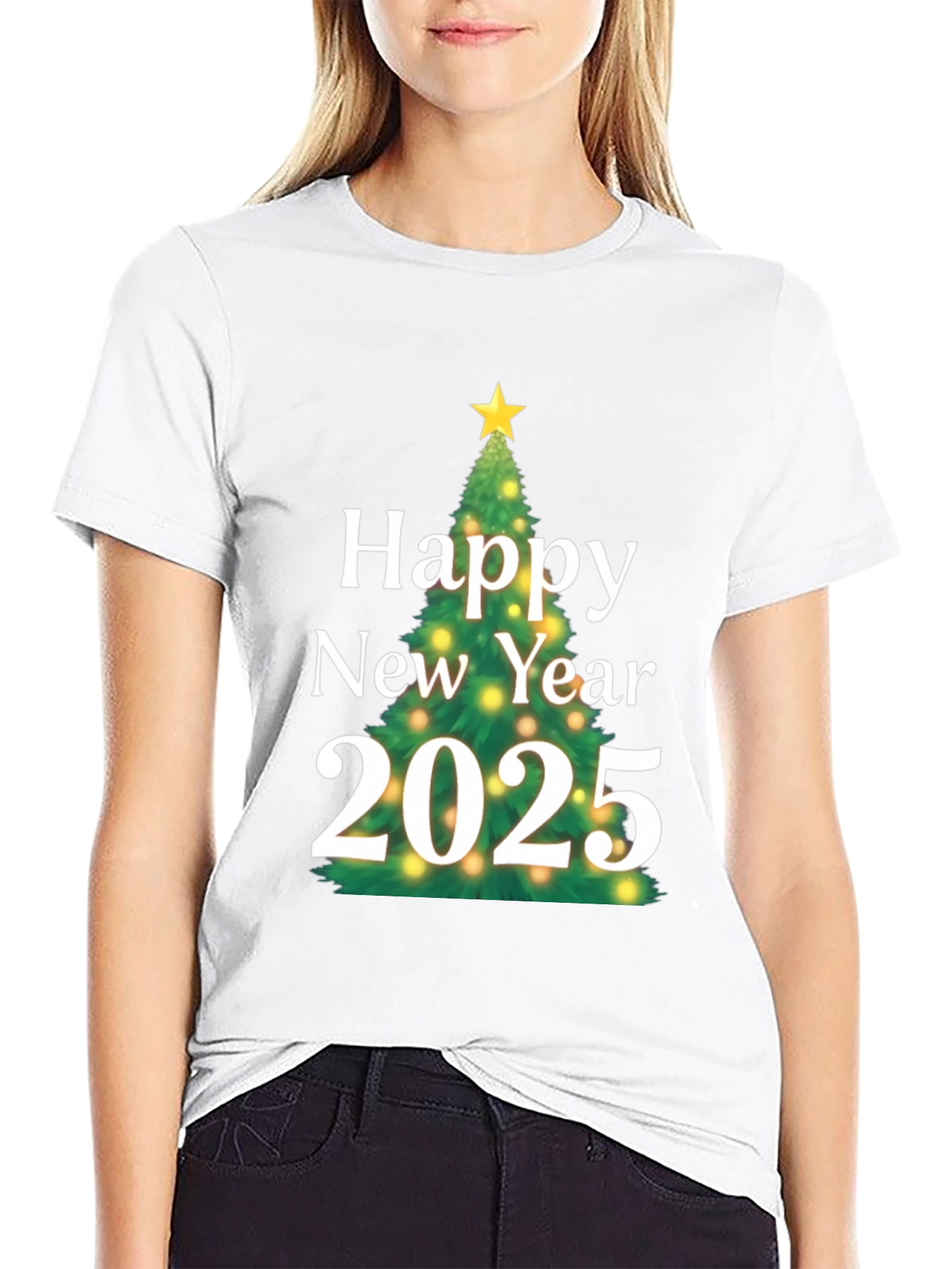 Happy New Year 2025 T-Shirt - Festive Holiday Tee