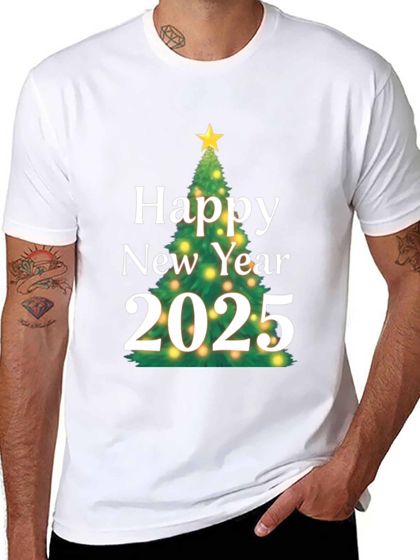 Happy New Year 2025 T-Shirt - Festive Holiday Tee