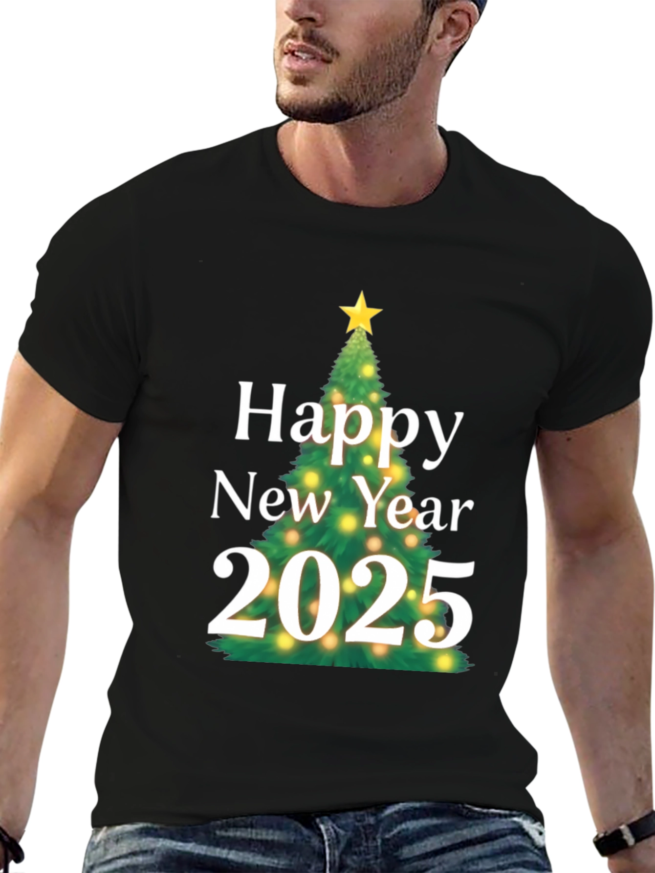 Happy New Year 2025 T-Shirt - Festive Holiday Tee